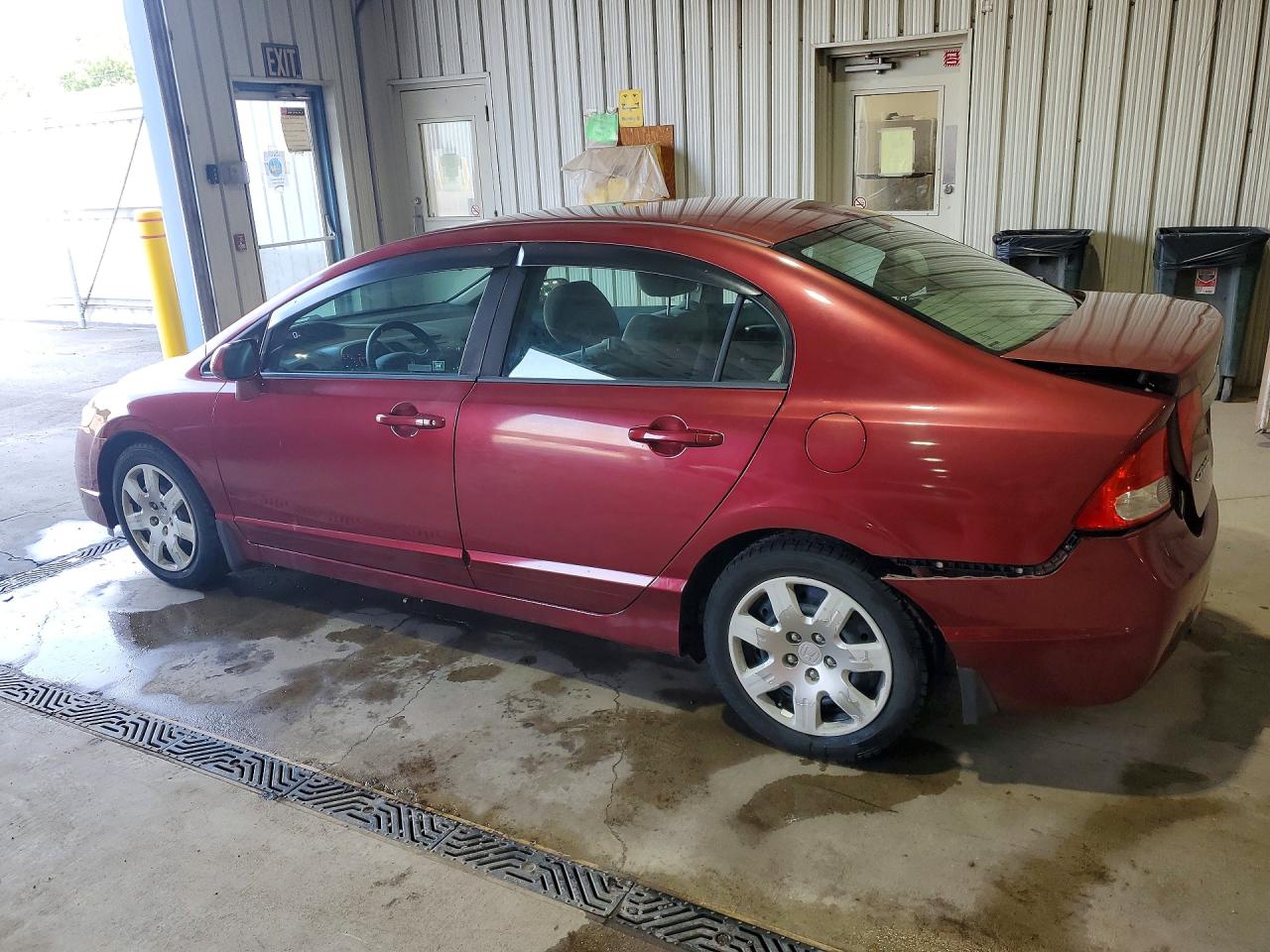 2011 Honda Civic Lx Maroon vin: 19XFA1F58BE024234