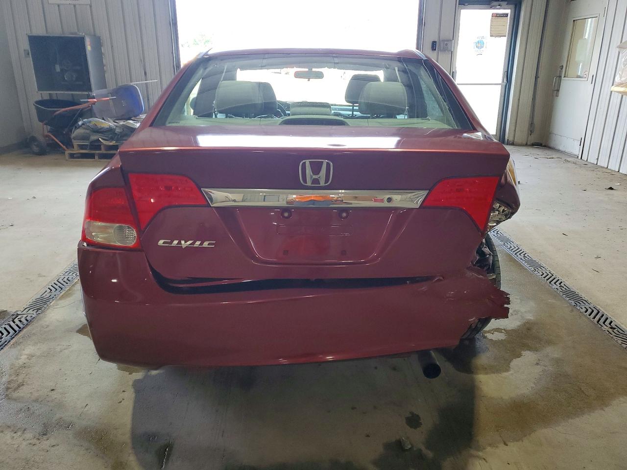 2011 Honda Civic Lx Maroon vin: 19XFA1F58BE024234