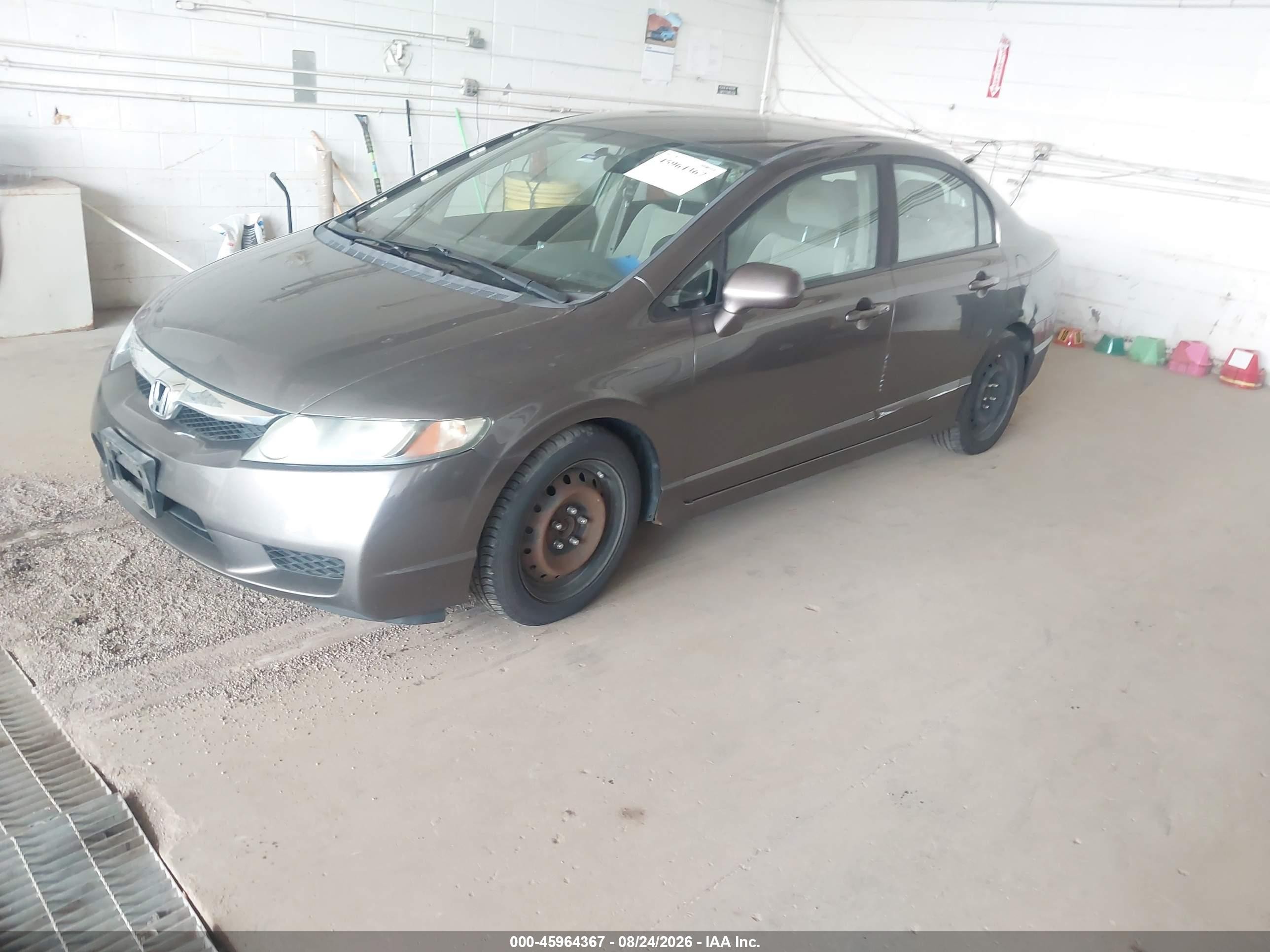 2011 Honda Civic Lx Gray vin: 19XFA1F58BE031376
