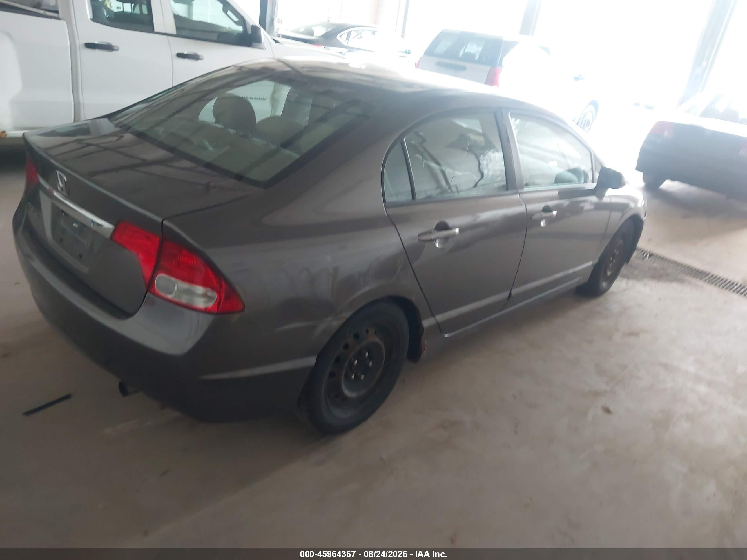 2011 Honda Civic Lx Gray vin: 19XFA1F58BE031376