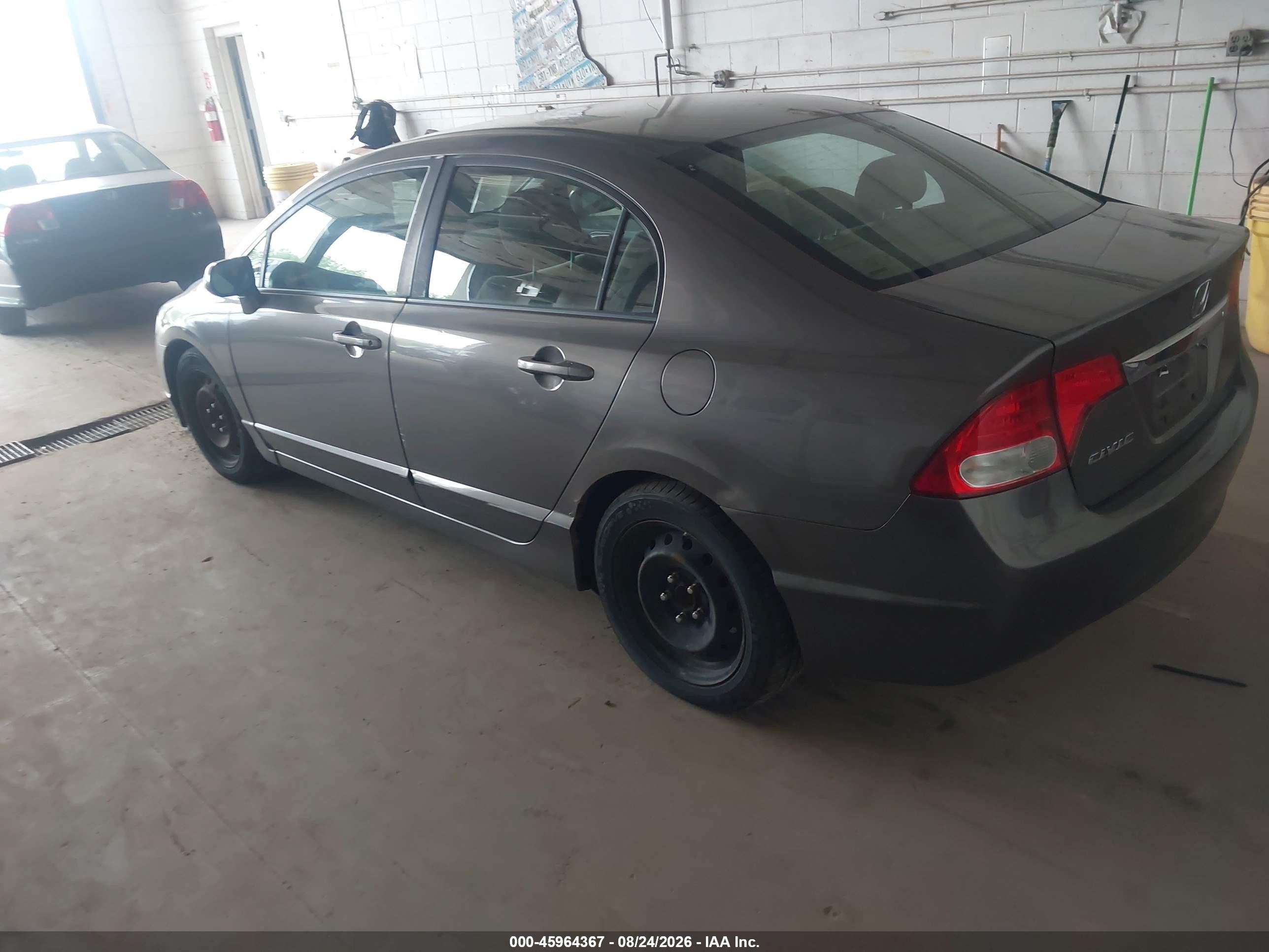 2011 Honda Civic Lx Gray vin: 19XFA1F58BE031376