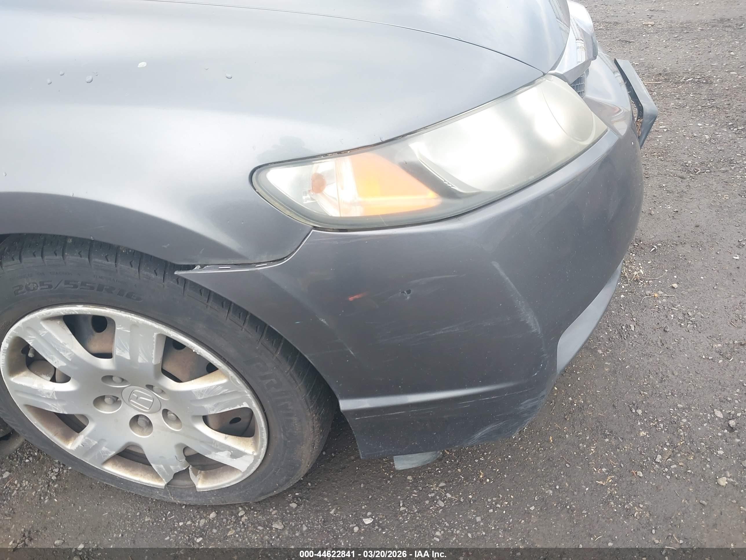 2011 Honda Civic Lx Gray vin: 19XFA1F58BE033256