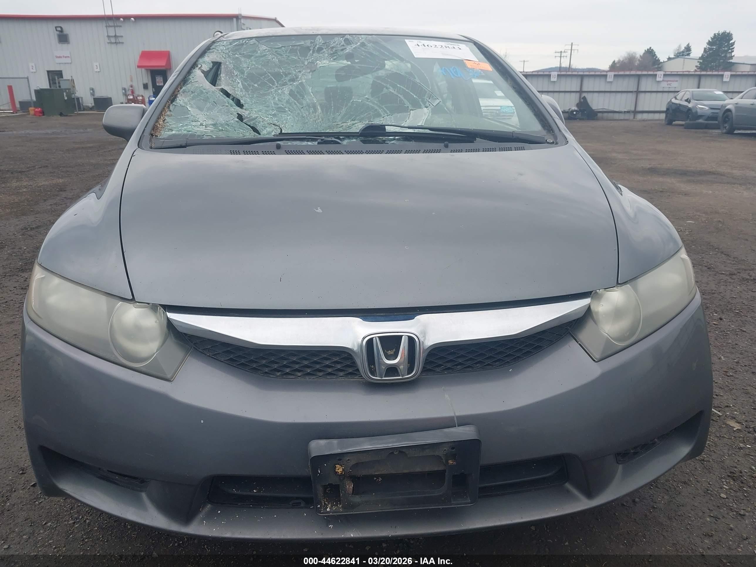 2011 Honda Civic Lx Gray vin: 19XFA1F58BE033256
