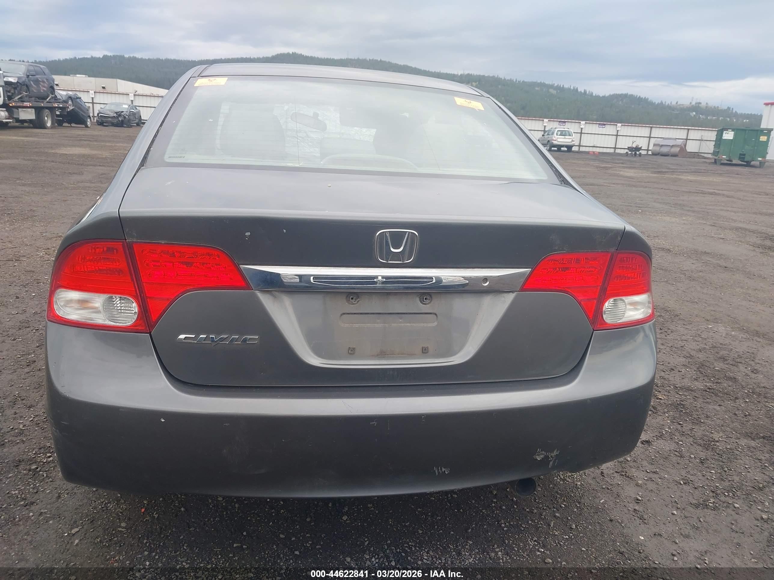 2011 Honda Civic Lx Gray vin: 19XFA1F58BE033256