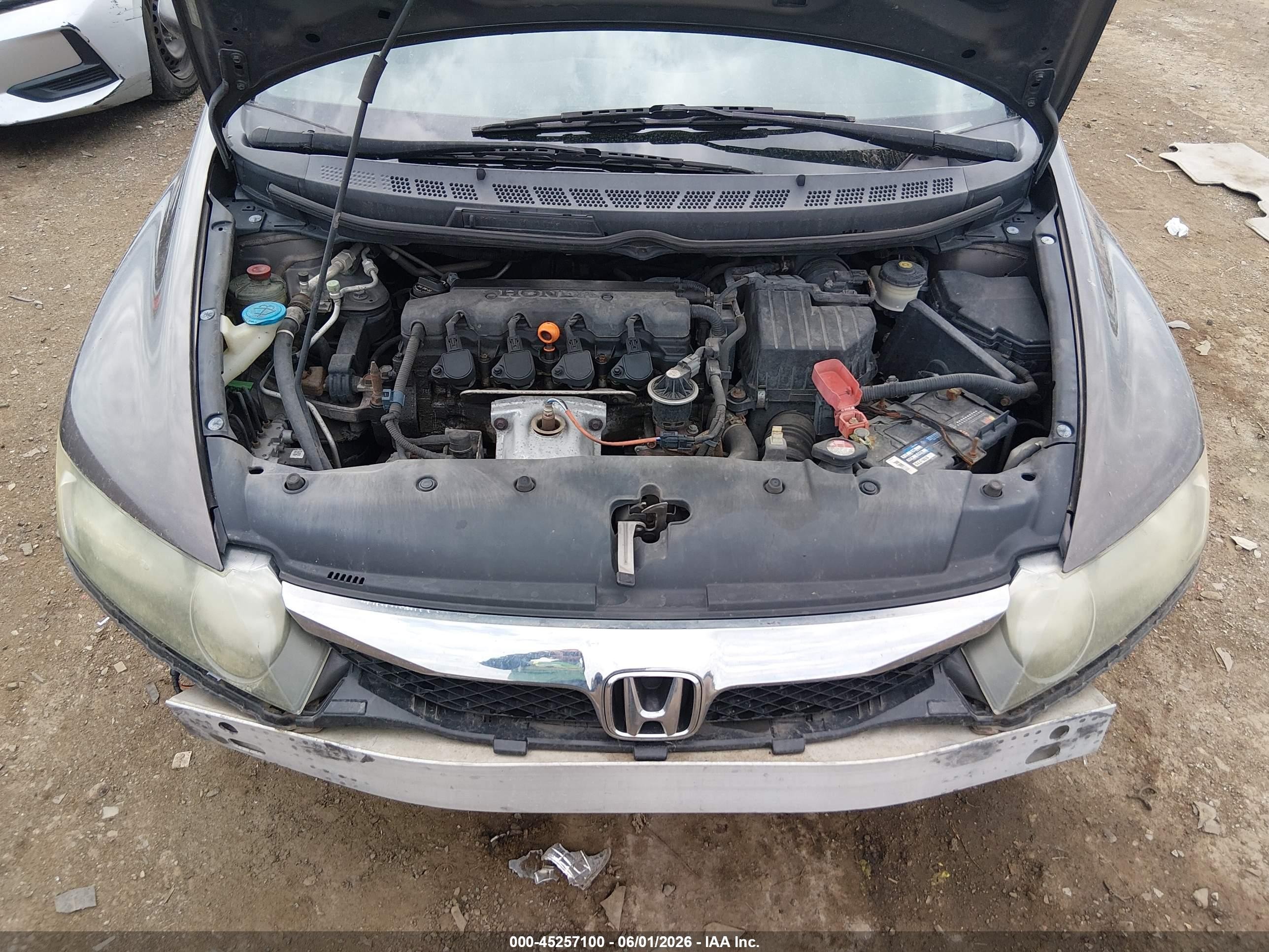 2011 Honda Civic Lx Gray vin: 19XFA1F58BE035072
