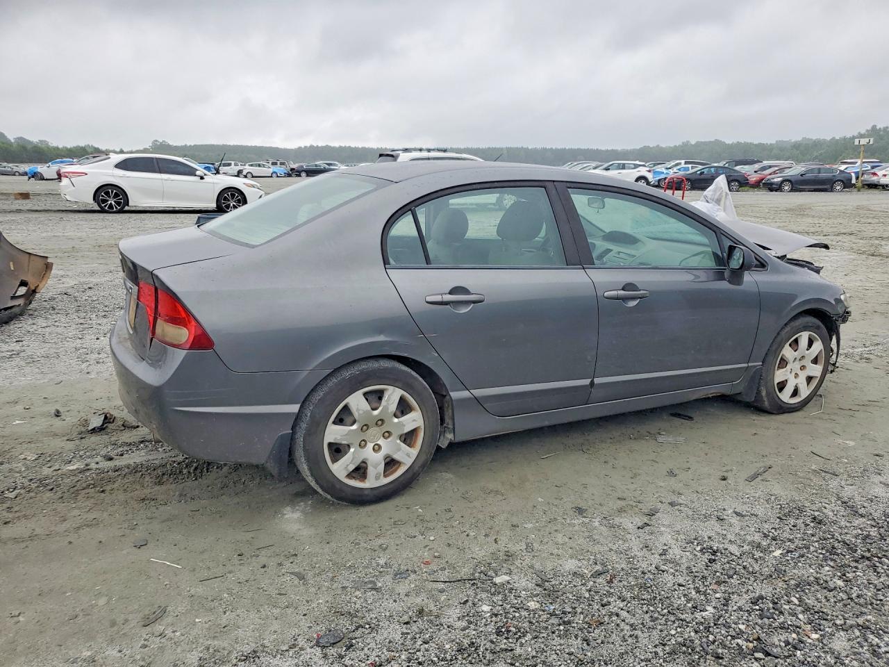 2011 Honda Civic Lx Gray vin: 19XFA1F58BE038747