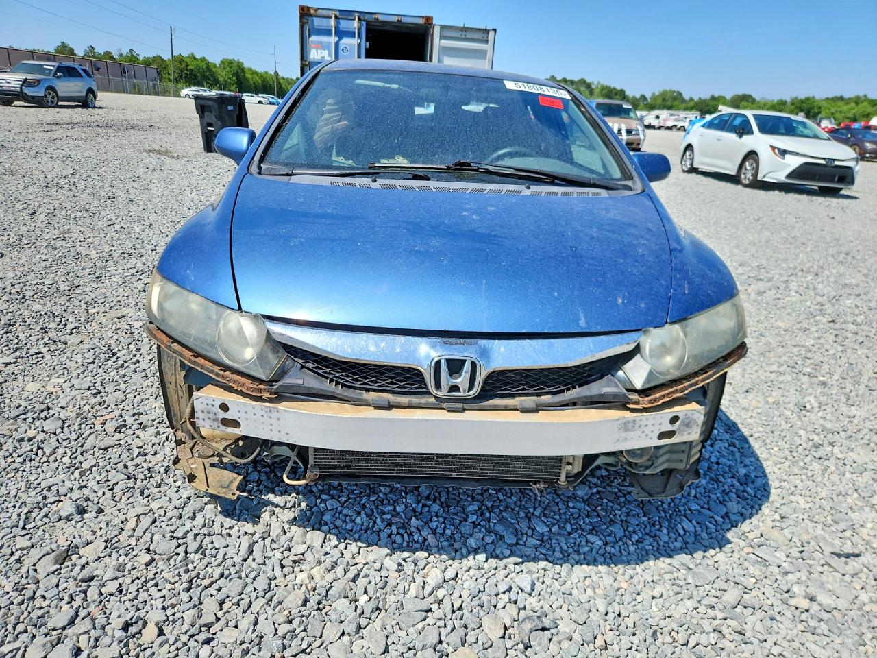 2011 Honda Civic Lx Blue vin: 19XFA1F58BE045522