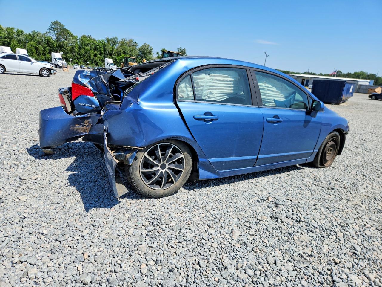 2011 Honda Civic Lx Blue vin: 19XFA1F58BE045522