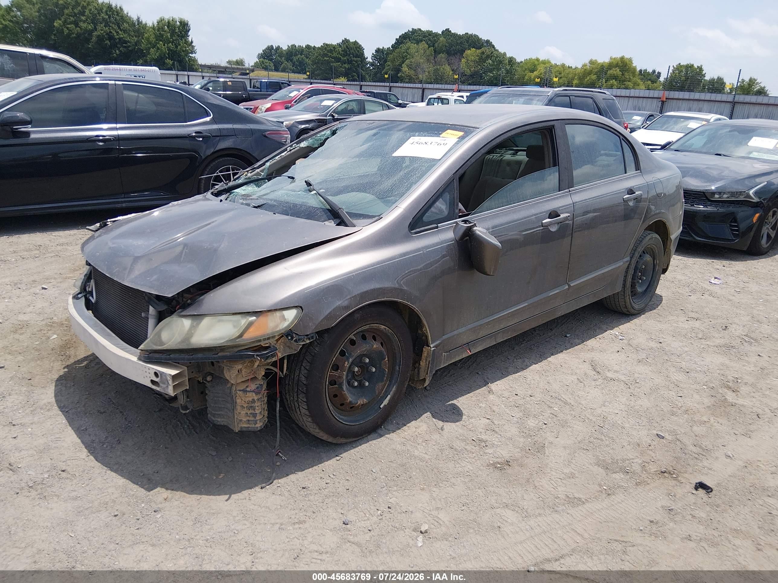 2011 Honda Civic Lx Brown vin: 19XFA1F58BE045729