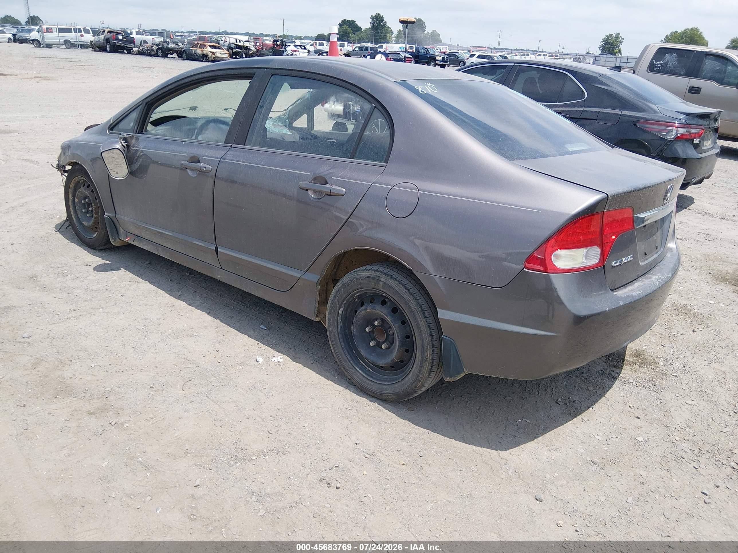 2011 Honda Civic Lx Brown vin: 19XFA1F58BE045729