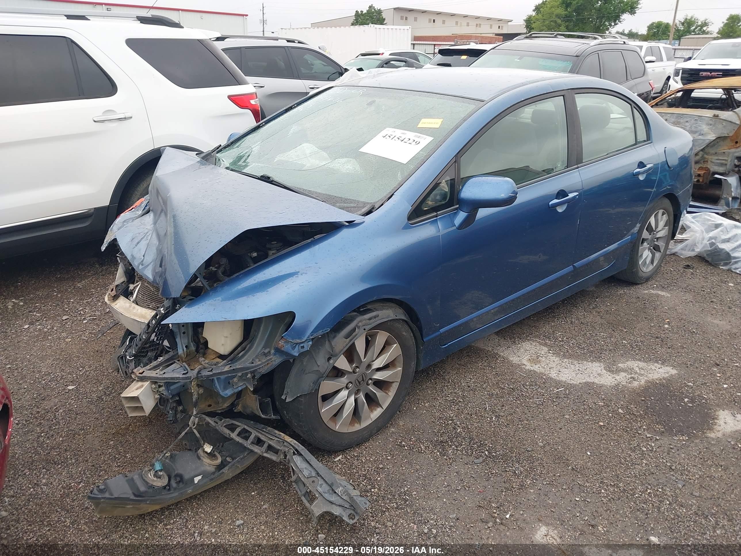 2011 Honda Civic Lx Синий vin: 19XFA1F58BE046900