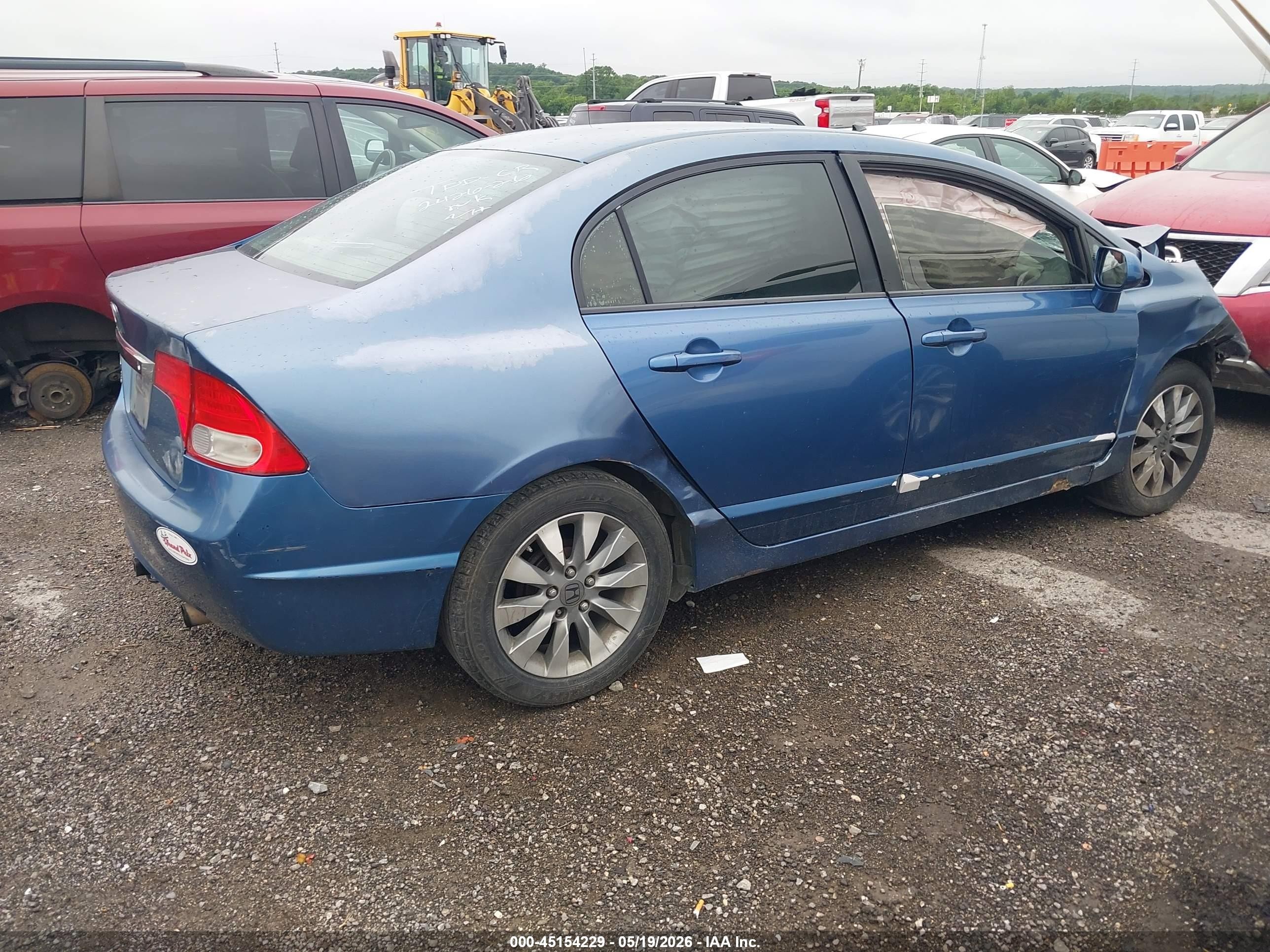2011 Honda Civic Lx Синий vin: 19XFA1F58BE046900