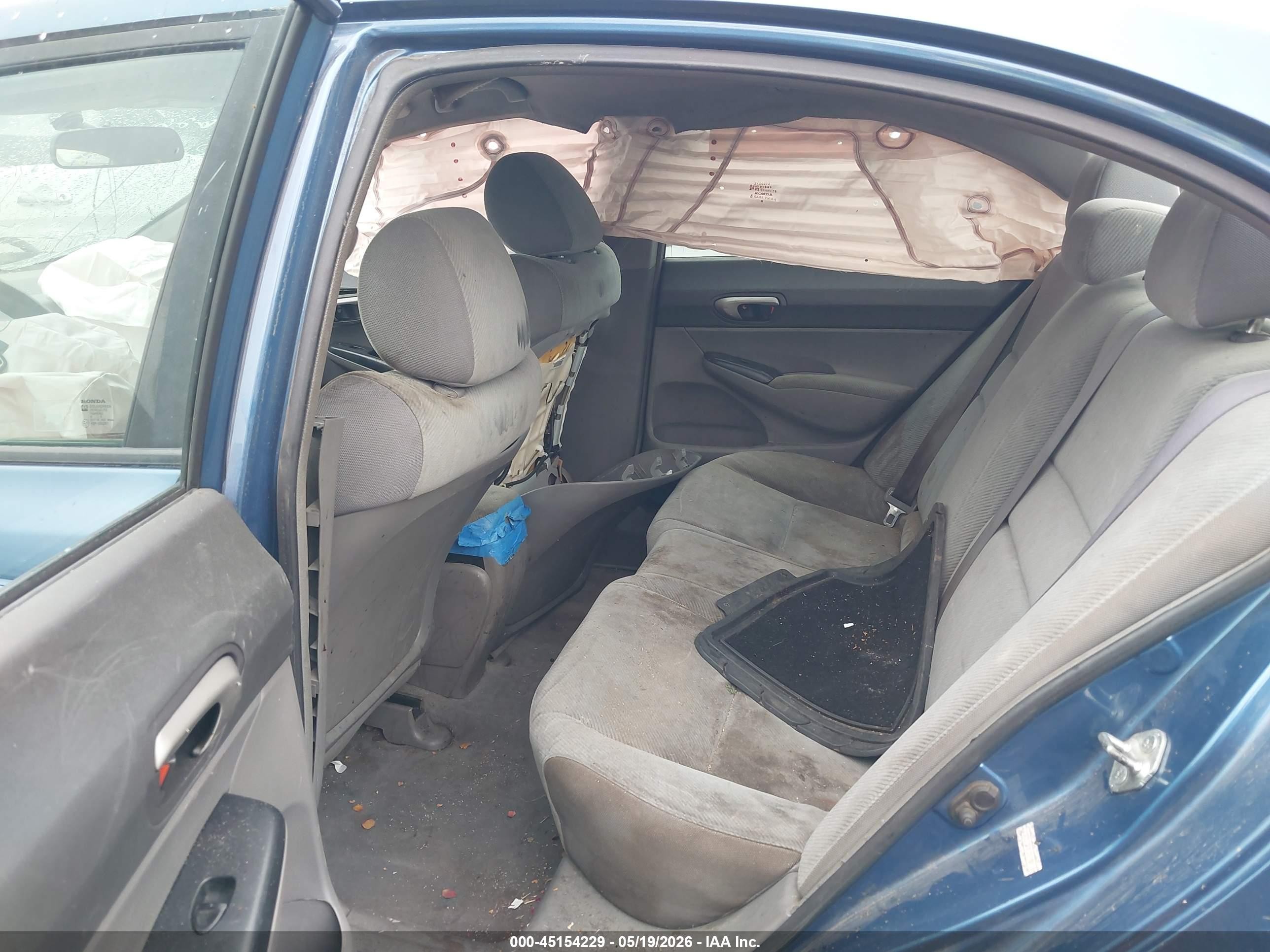 2011 Honda Civic Lx Синий vin: 19XFA1F58BE046900