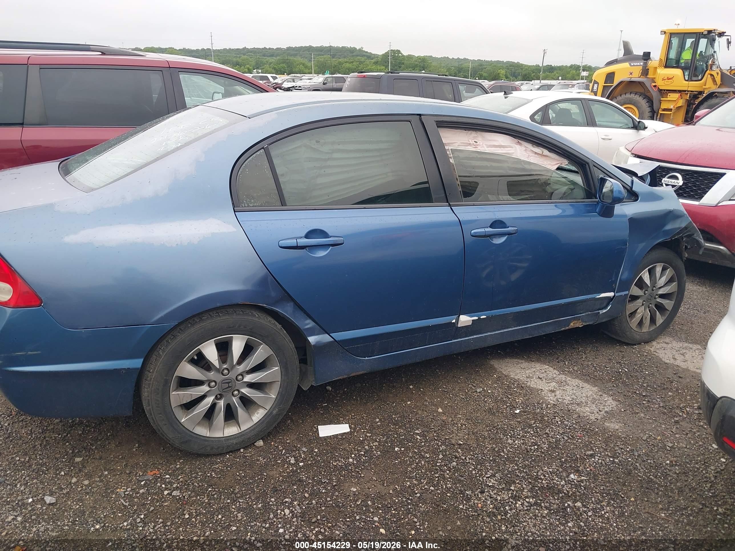 2011 Honda Civic Lx Синий vin: 19XFA1F58BE046900