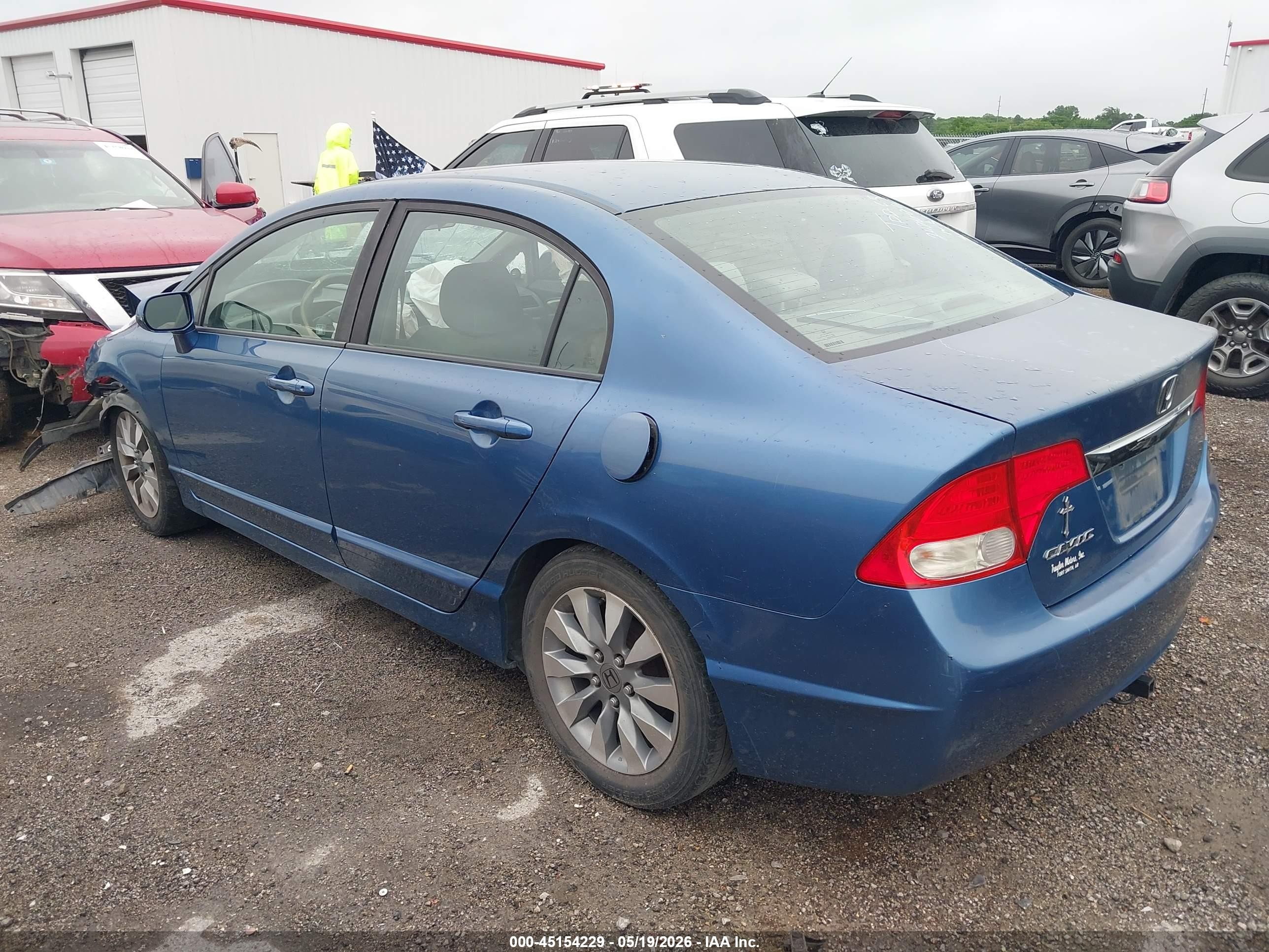 2011 Honda Civic Lx Синий vin: 19XFA1F58BE046900