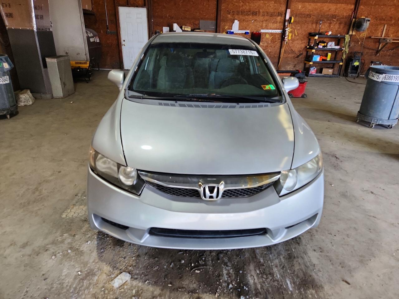 2010 Honda Civic Lx Серый vin: 19XFA1F59AE003875