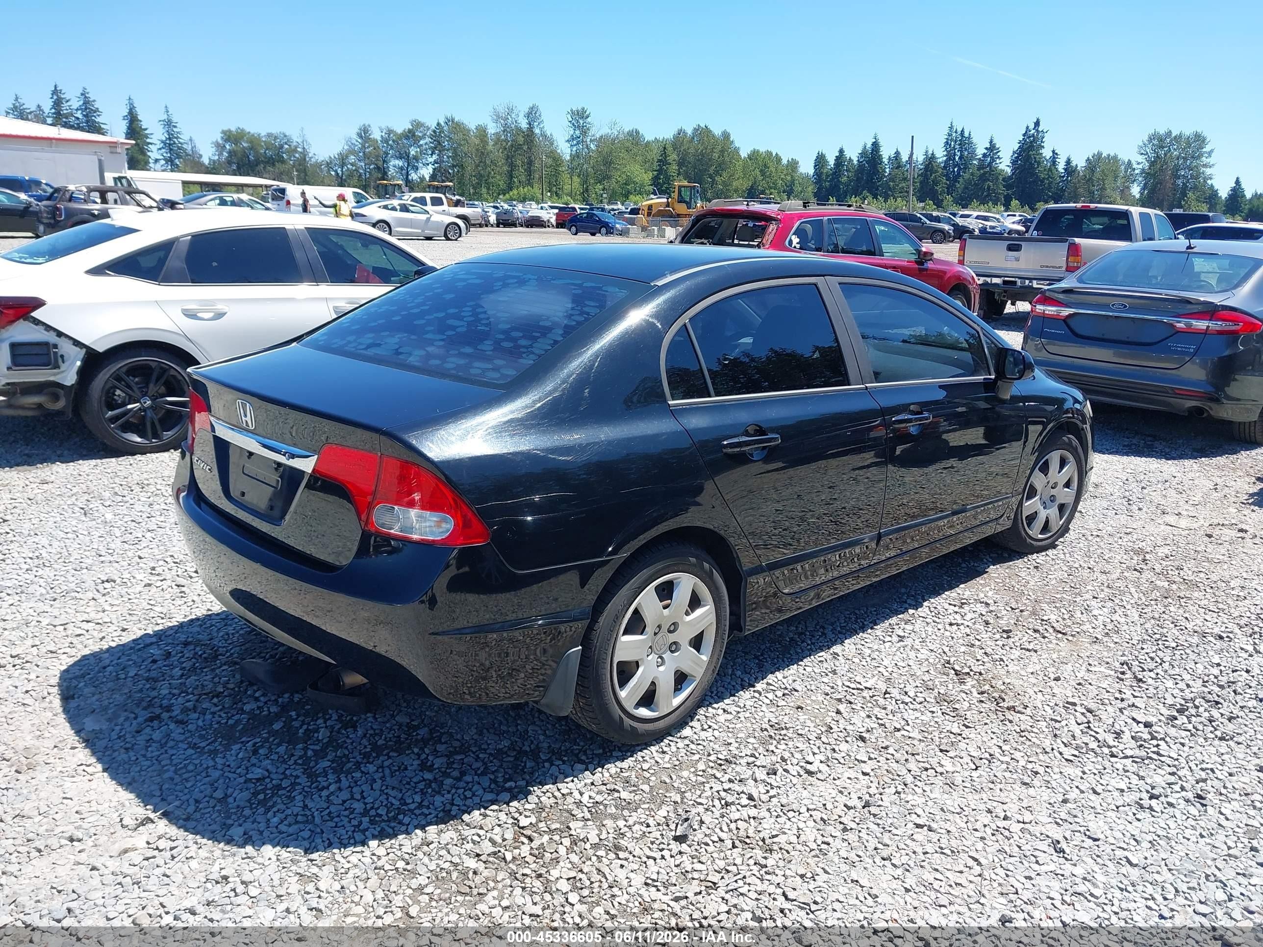 2010 Honda Civic Lx Black vin: 19XFA1F59AE010065