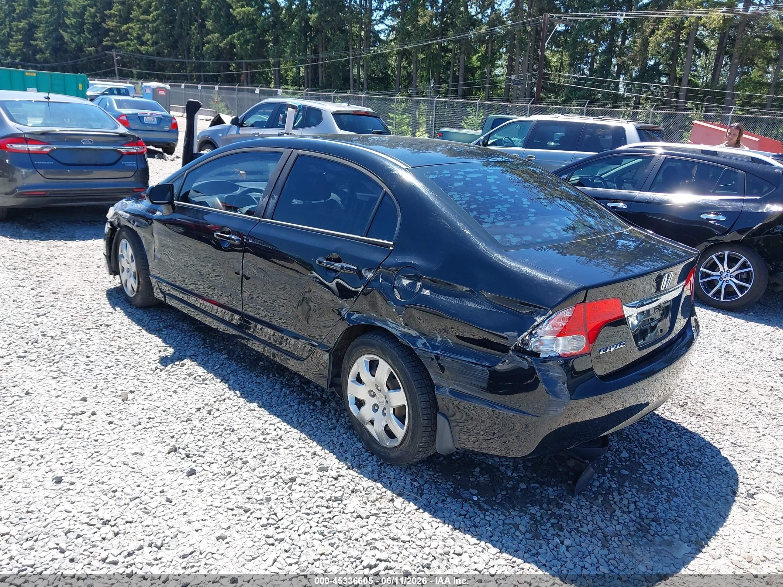 2010 Honda Civic Lx Black vin: 19XFA1F59AE010065
