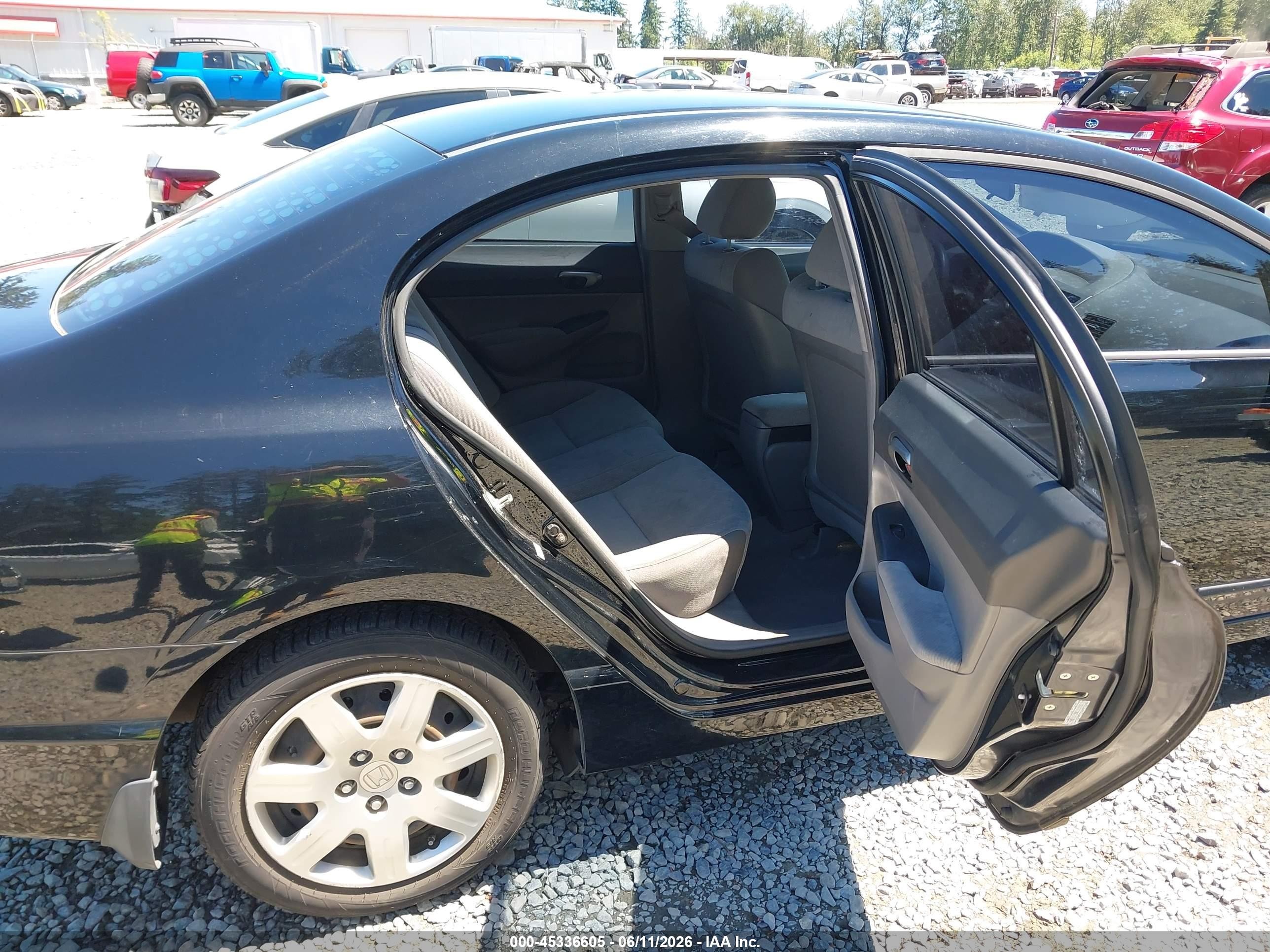 2010 Honda Civic Lx Black vin: 19XFA1F59AE010065