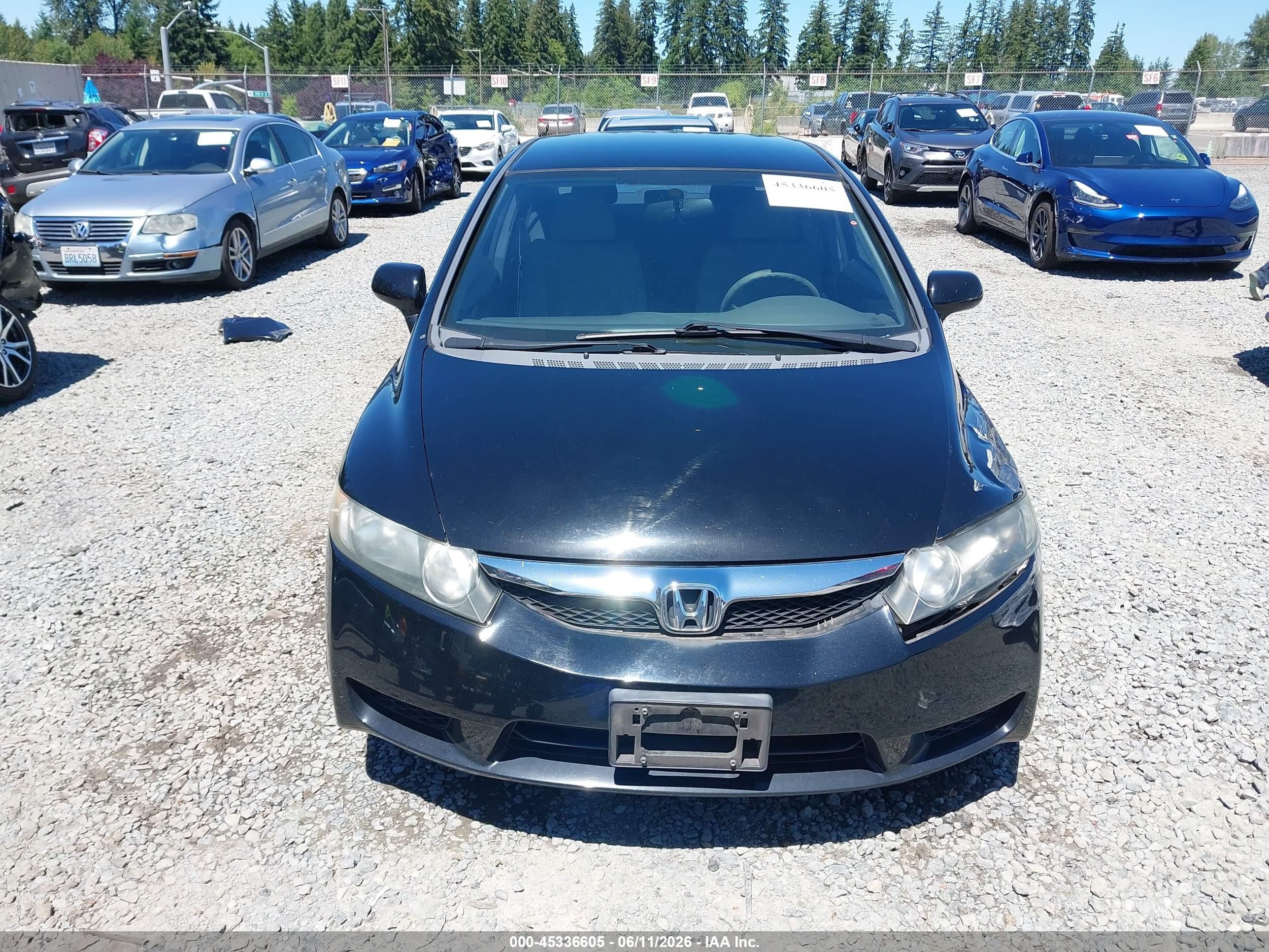2010 Honda Civic Lx Black vin: 19XFA1F59AE010065