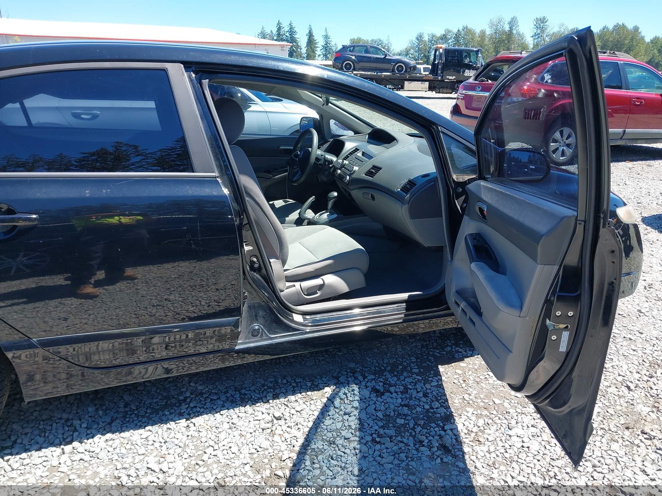 2010 Honda Civic Lx Black vin: 19XFA1F59AE010065