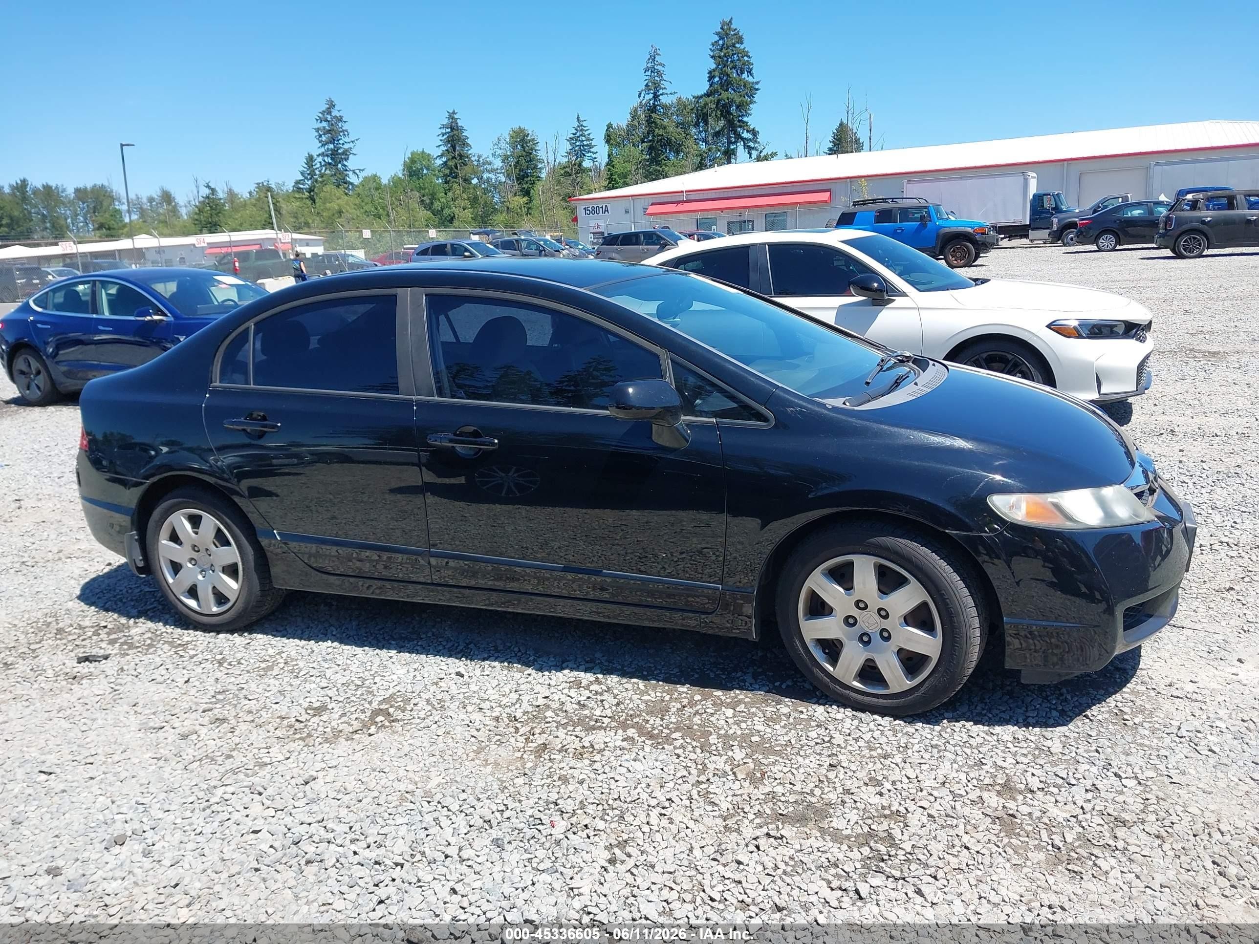 2010 Honda Civic Lx Black vin: 19XFA1F59AE010065