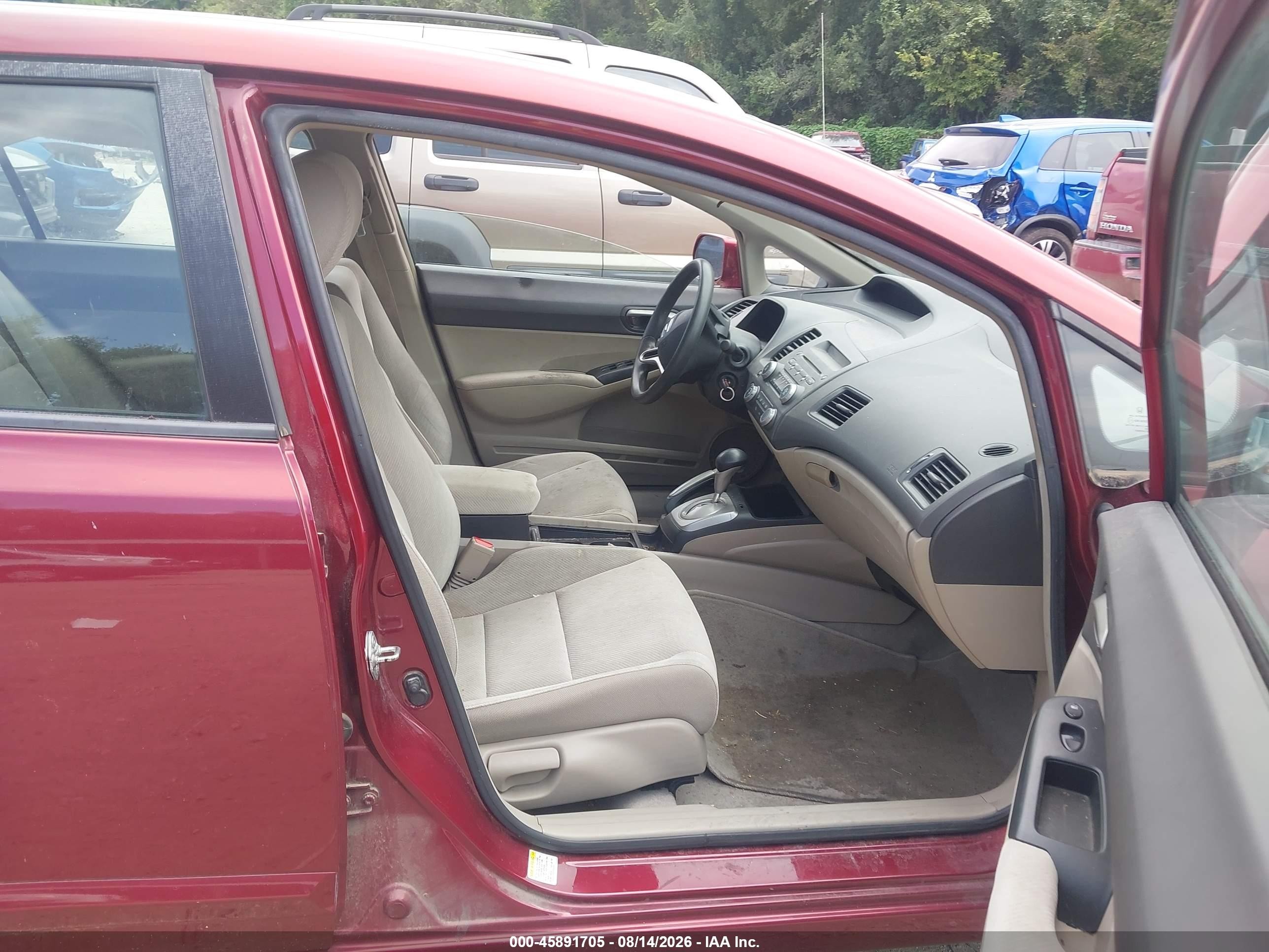 2010 Honda Civic Lx Бордовый vin: 19XFA1F59AE014259