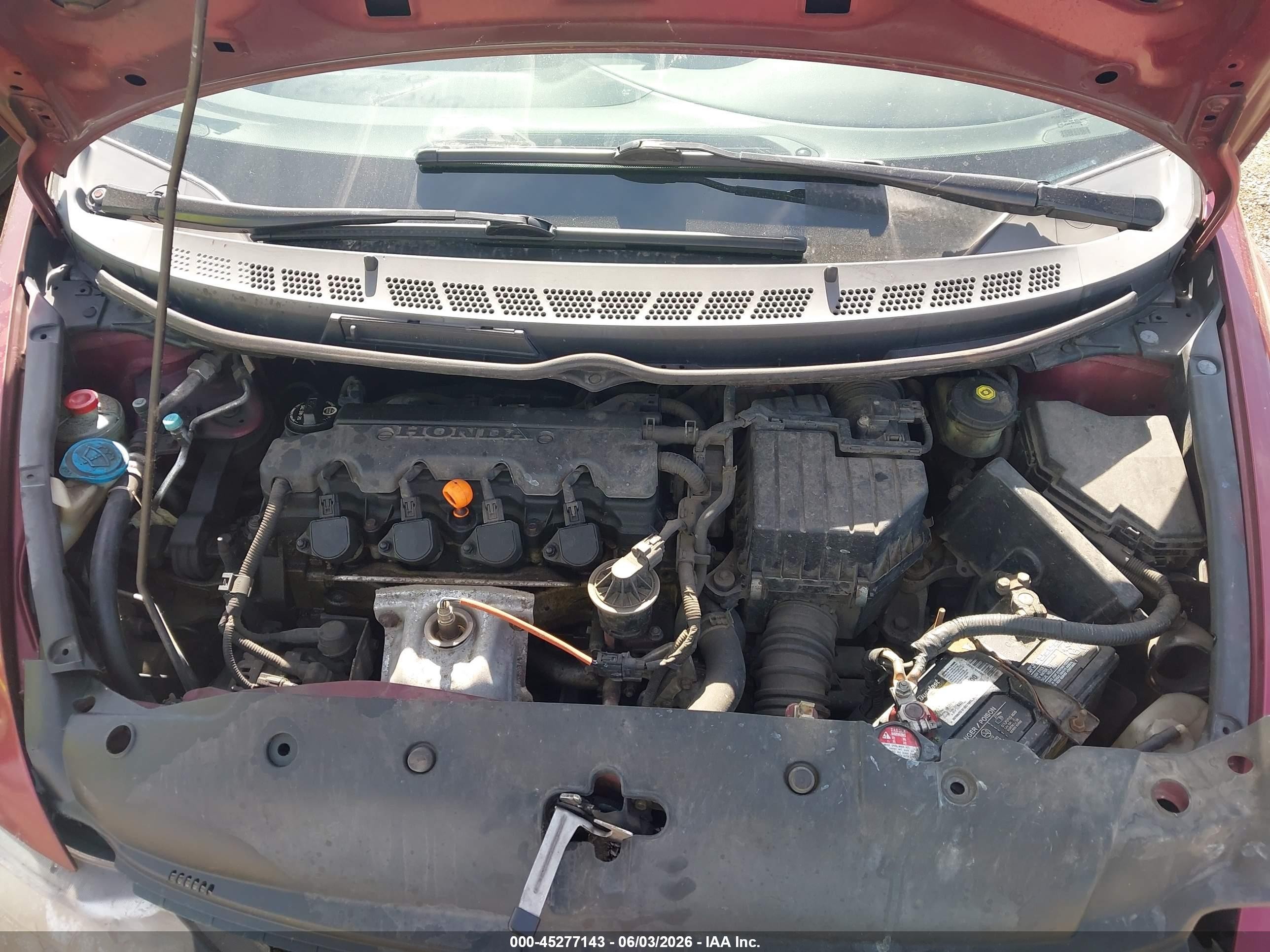 2010 Honda Civic Lx Red vin: 19XFA1F59AE014293