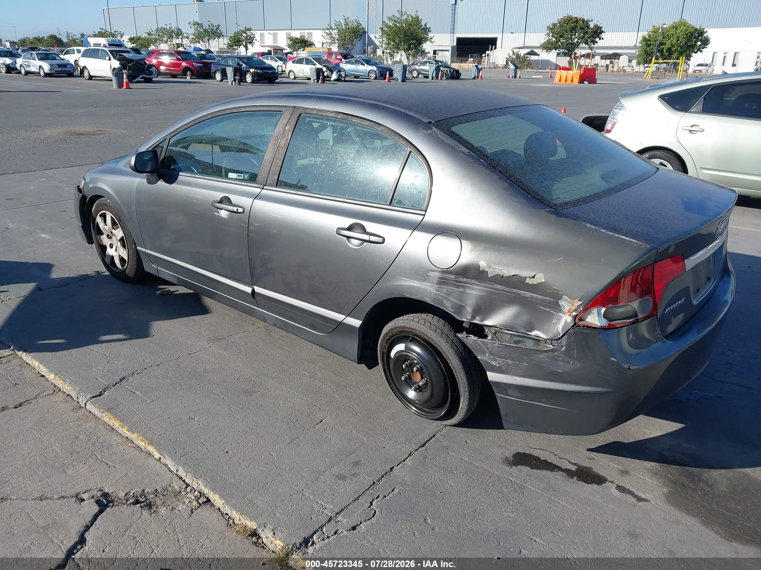 2010 Honda Civic Lx Серый vin: 19XFA1F59AE031059