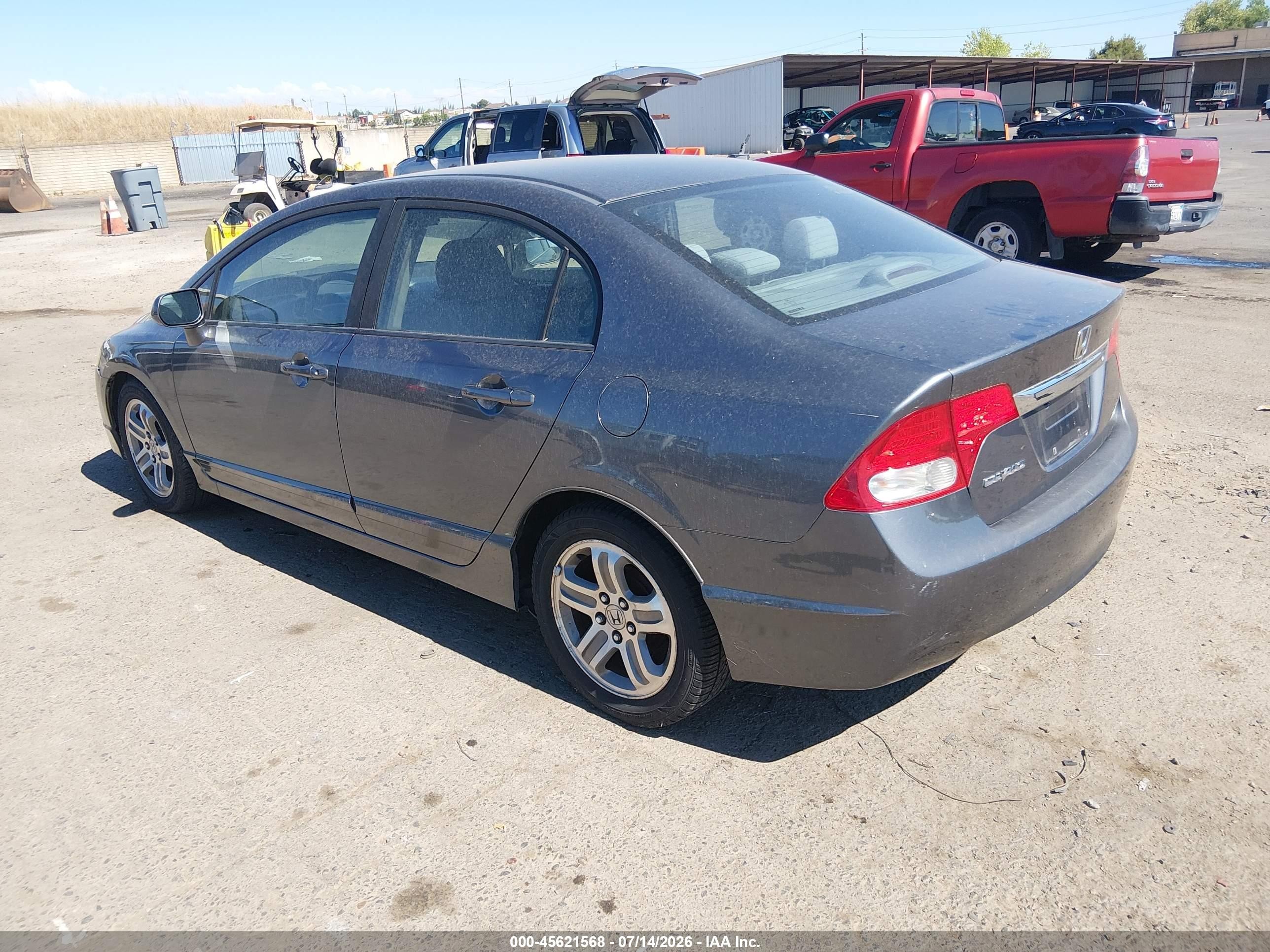 2010 Honda Civic Lx Gray vin: 19XFA1F59AE037752