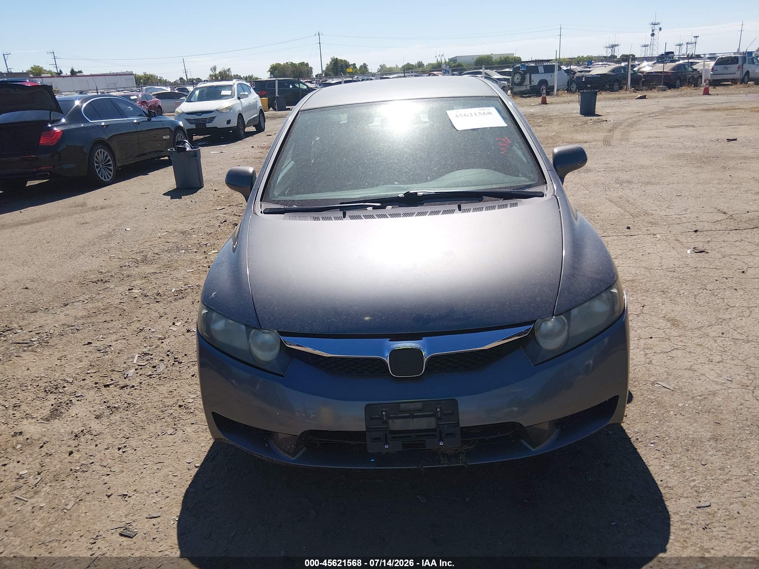 2010 Honda Civic Lx Gray vin: 19XFA1F59AE037752