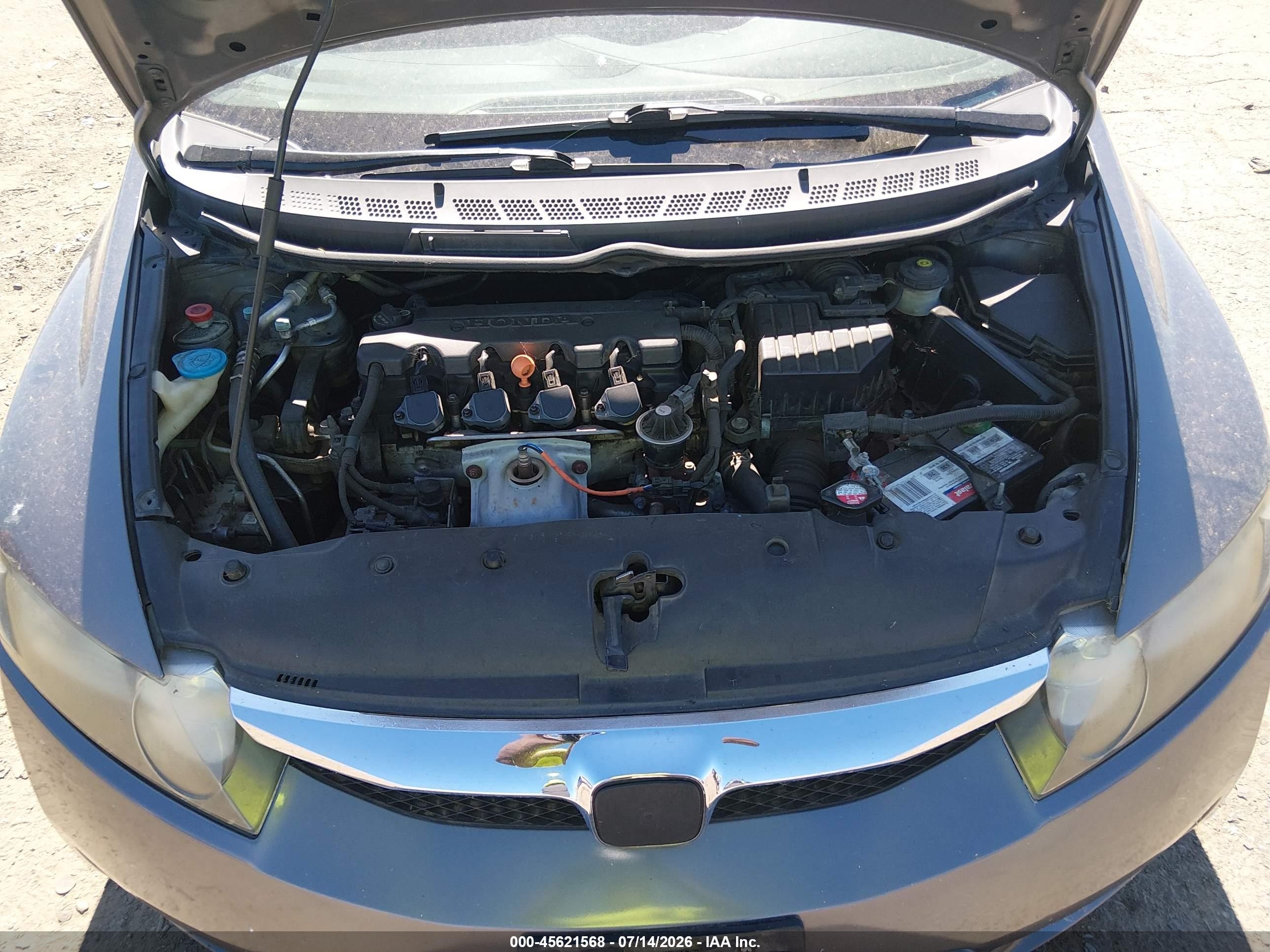 2010 Honda Civic Lx Gray vin: 19XFA1F59AE037752