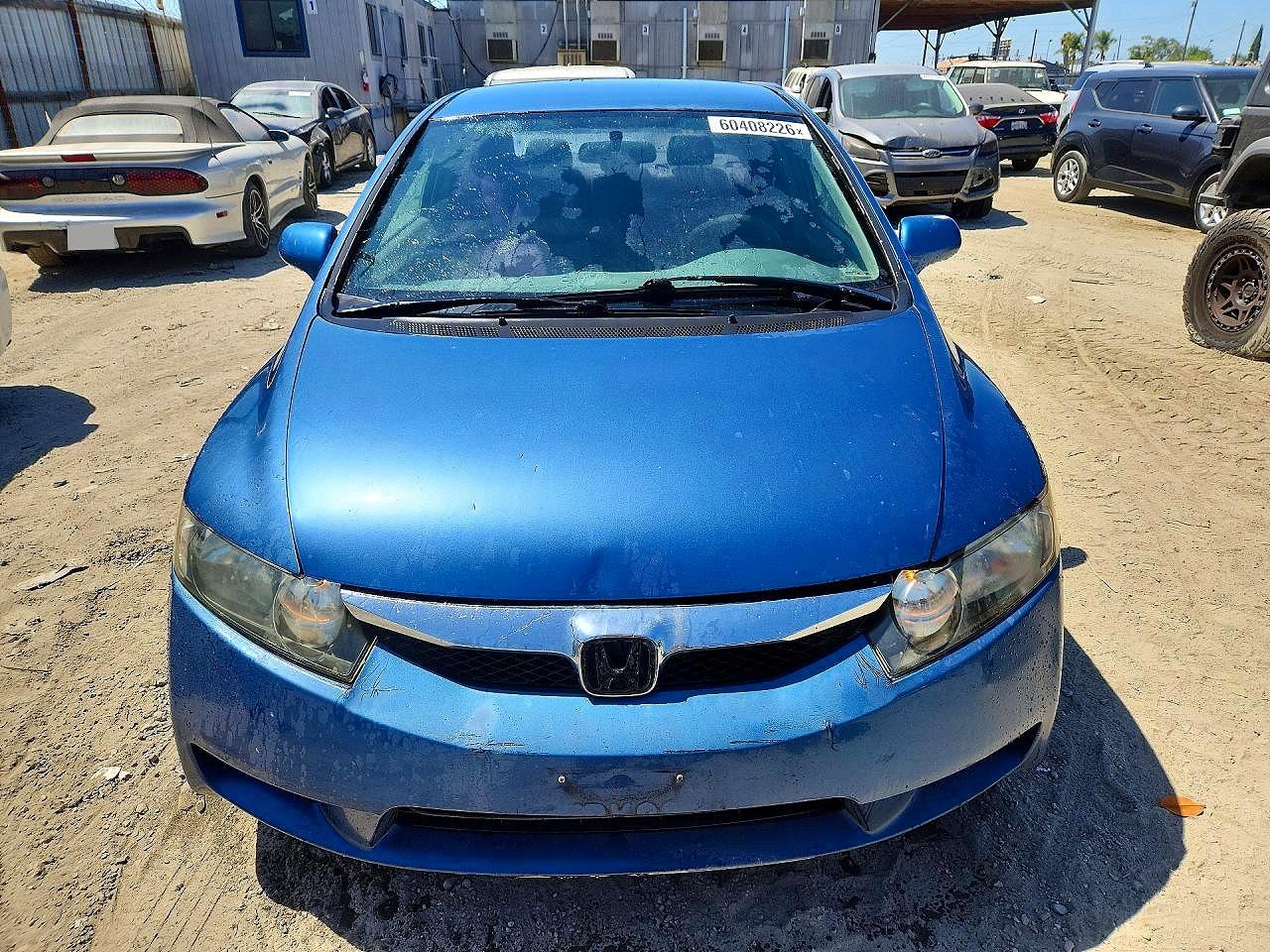 2010 Honda Civic Lx Blue vin: 19XFA1F59AE057399