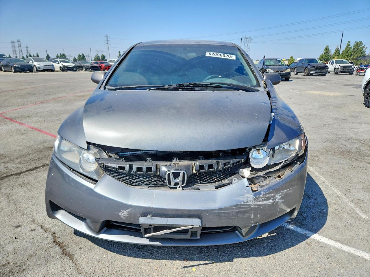 2010 Honda Civic Lx Gray vin: 19XFA1F59AE059167