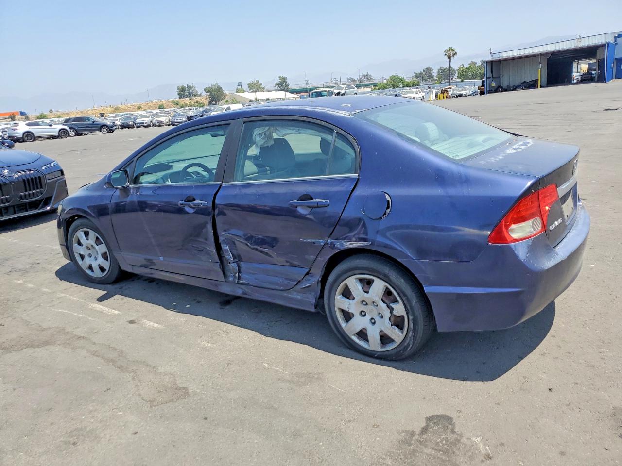 2010 Honda Civic Lx Blue vin: 19XFA1F59AE067365