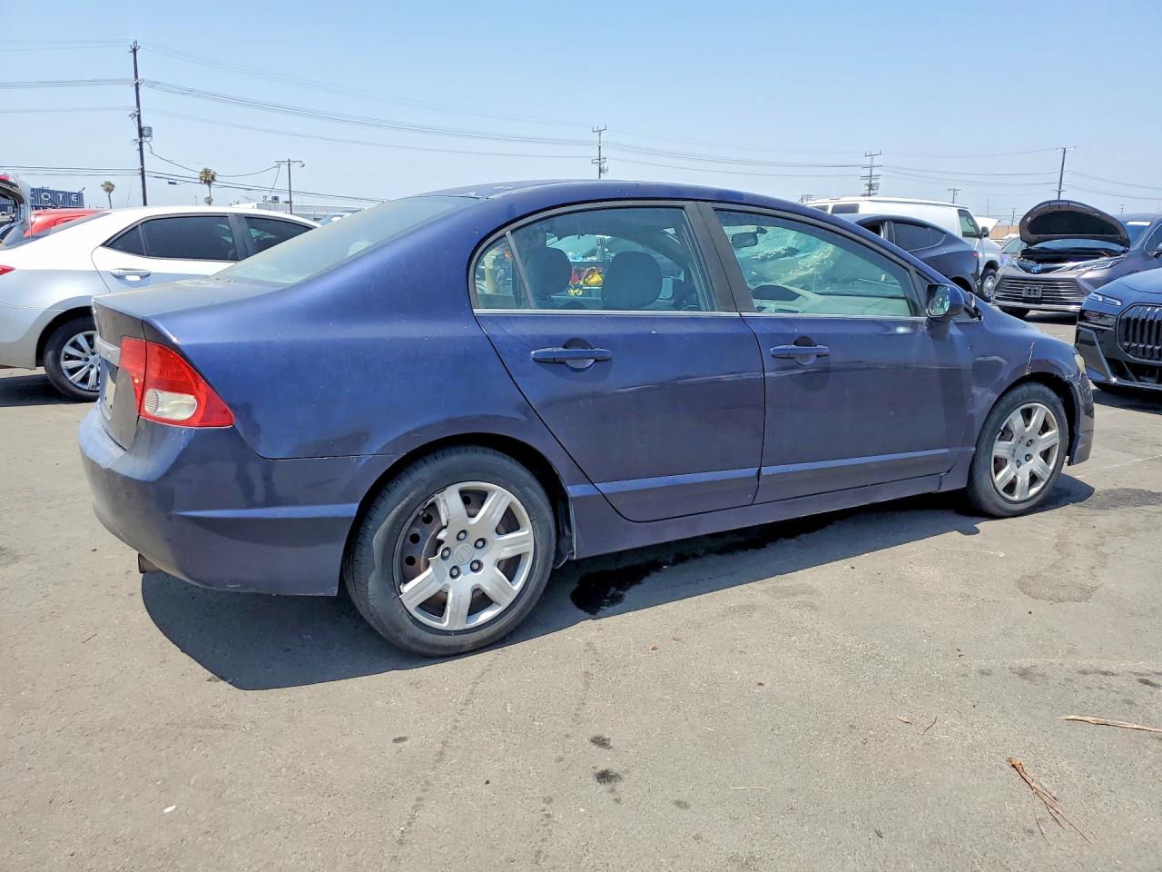 2010 Honda Civic Lx Blue vin: 19XFA1F59AE067365