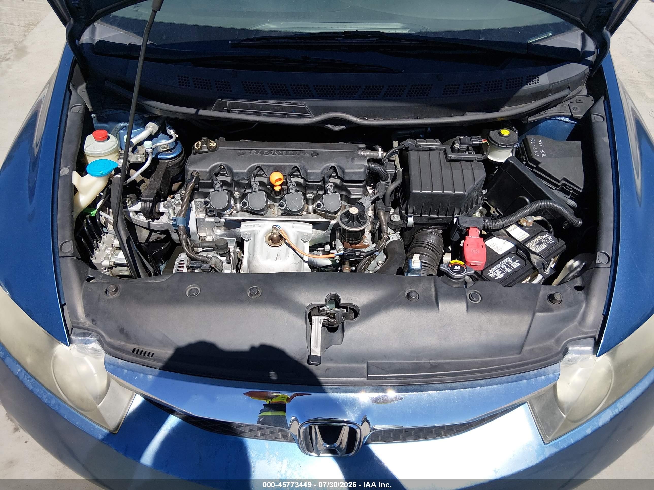 2010 Honda Civic Lx Blue vin: 19XFA1F59AE075594