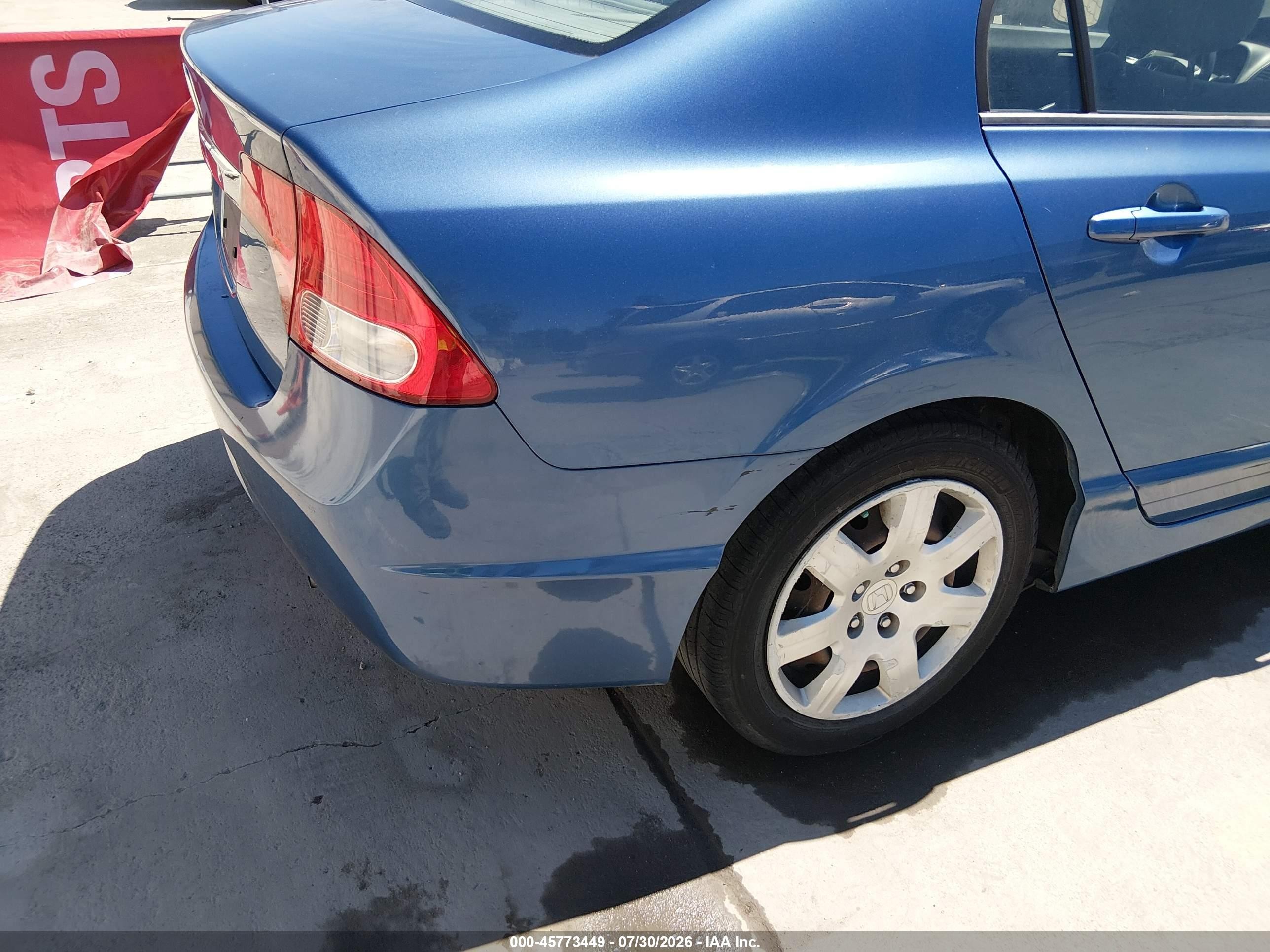2010 Honda Civic Lx Blue vin: 19XFA1F59AE075594