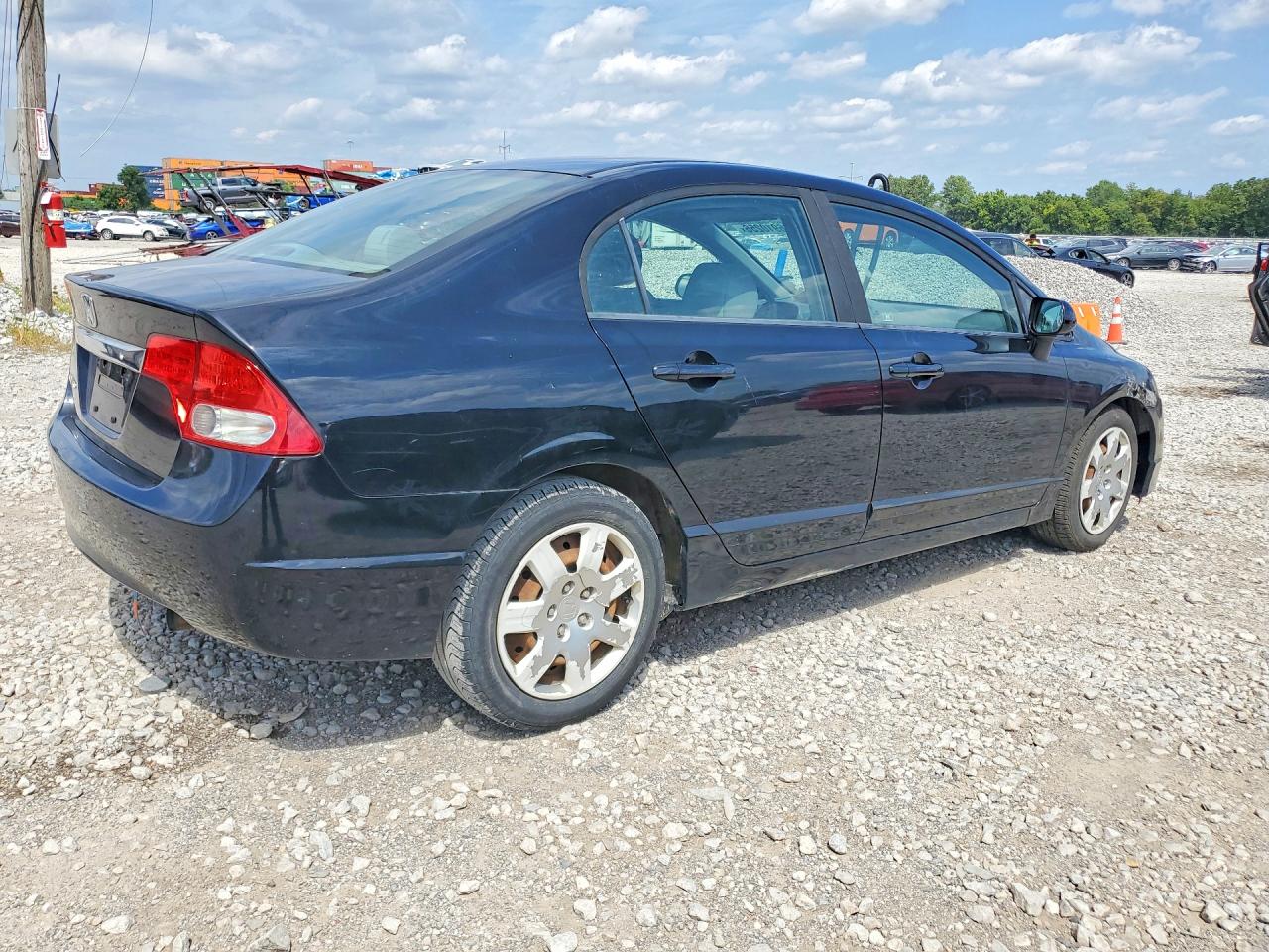 2011 Honda Civic Lx Black vin: 19XFA1F59BE003117