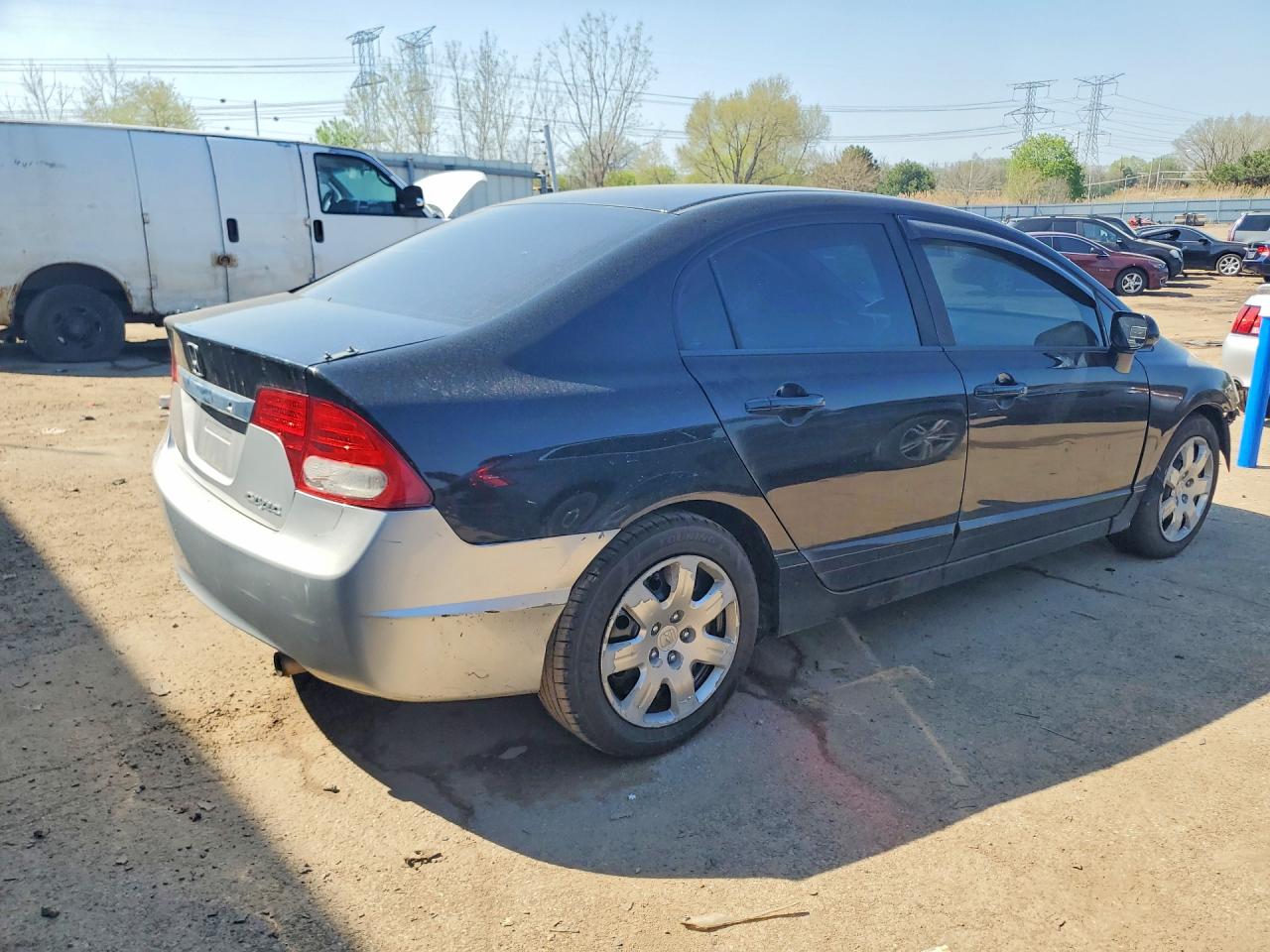 2011 Honda Civic Lx Two Tone vin: 19XFA1F59BE004767