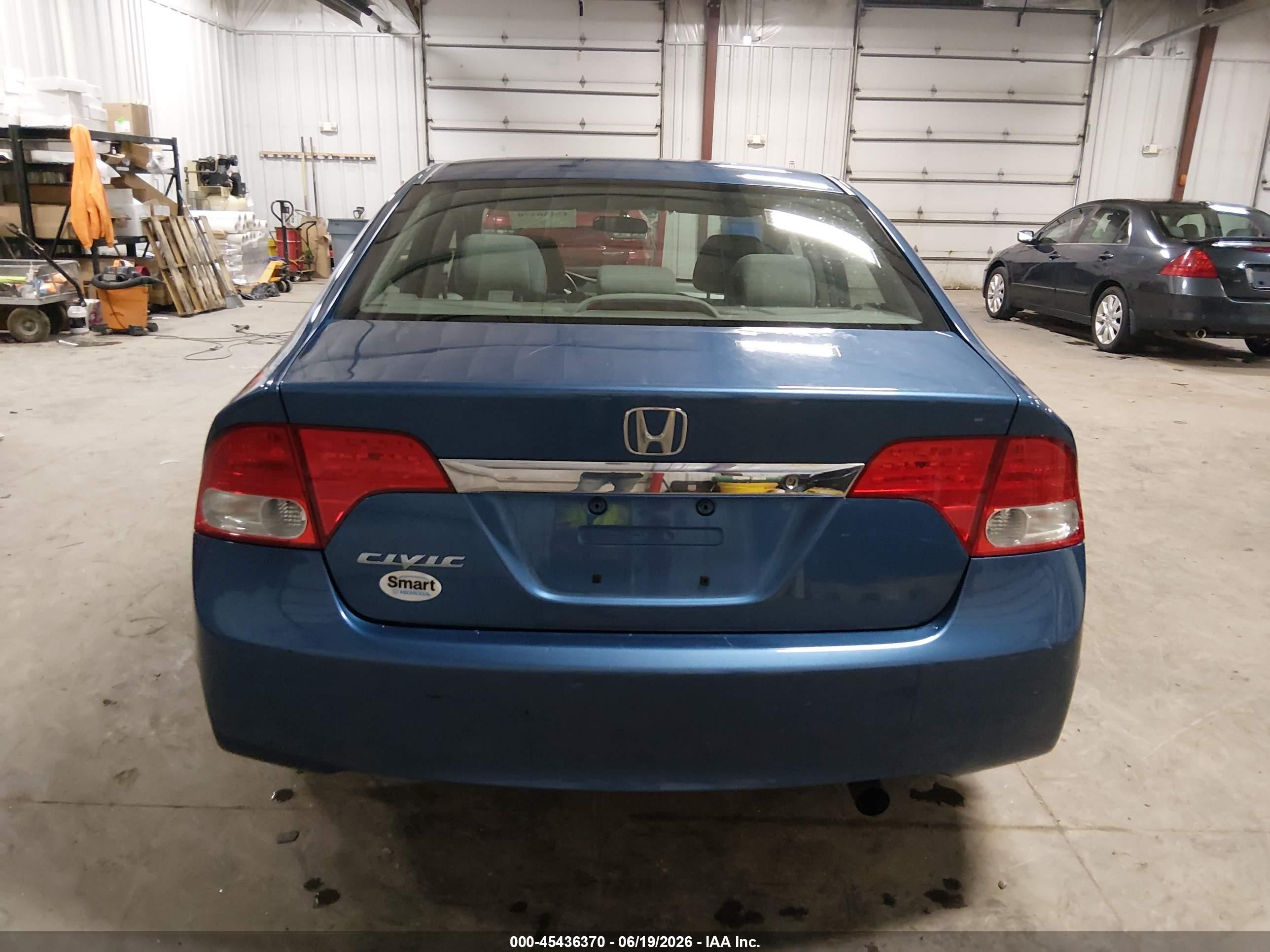 2011 Honda Civic Lx Blue vin: 19XFA1F59BE019365