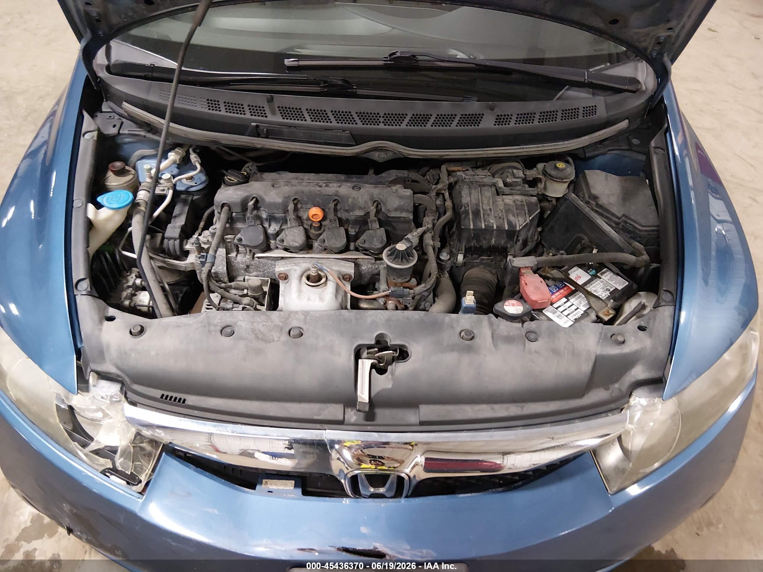 2011 Honda Civic Lx Blue vin: 19XFA1F59BE019365