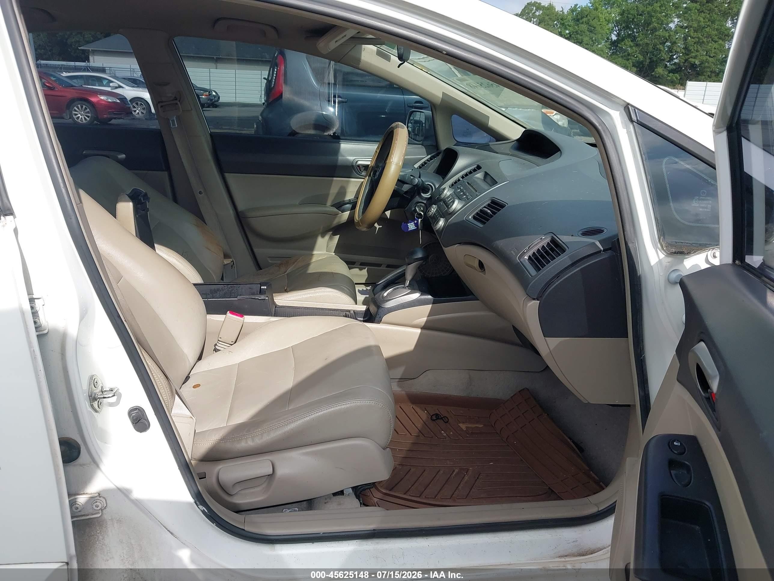 2011 Honda Civic Lx White vin: 19XFA1F59BE031841