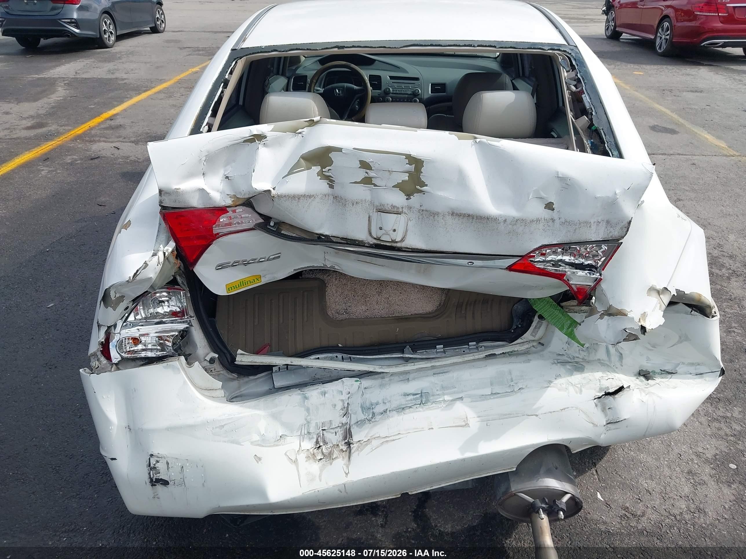2011 Honda Civic Lx White vin: 19XFA1F59BE031841