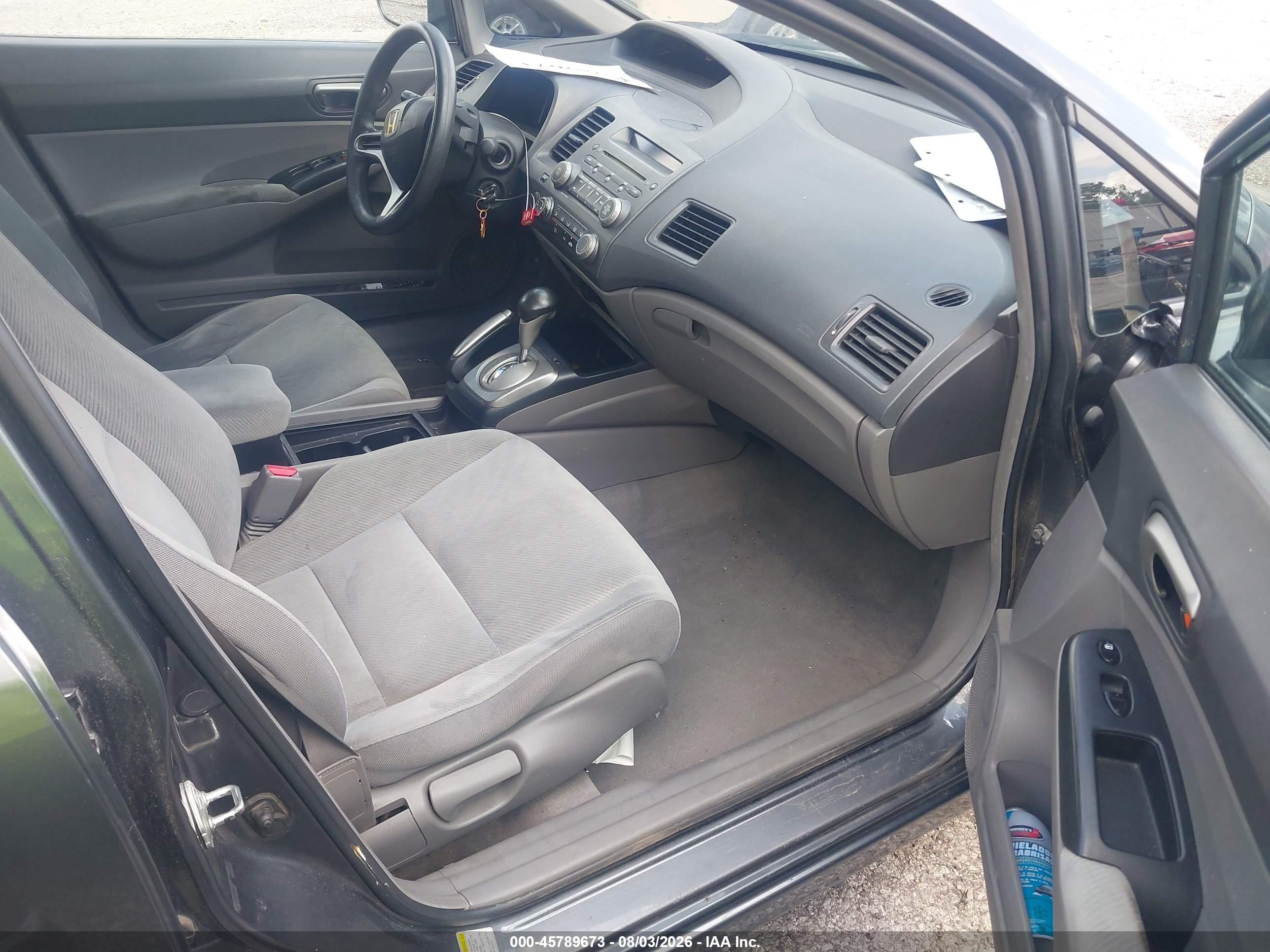 2011 Honda Civic Lx Gray vin: 19XFA1F59BE045884