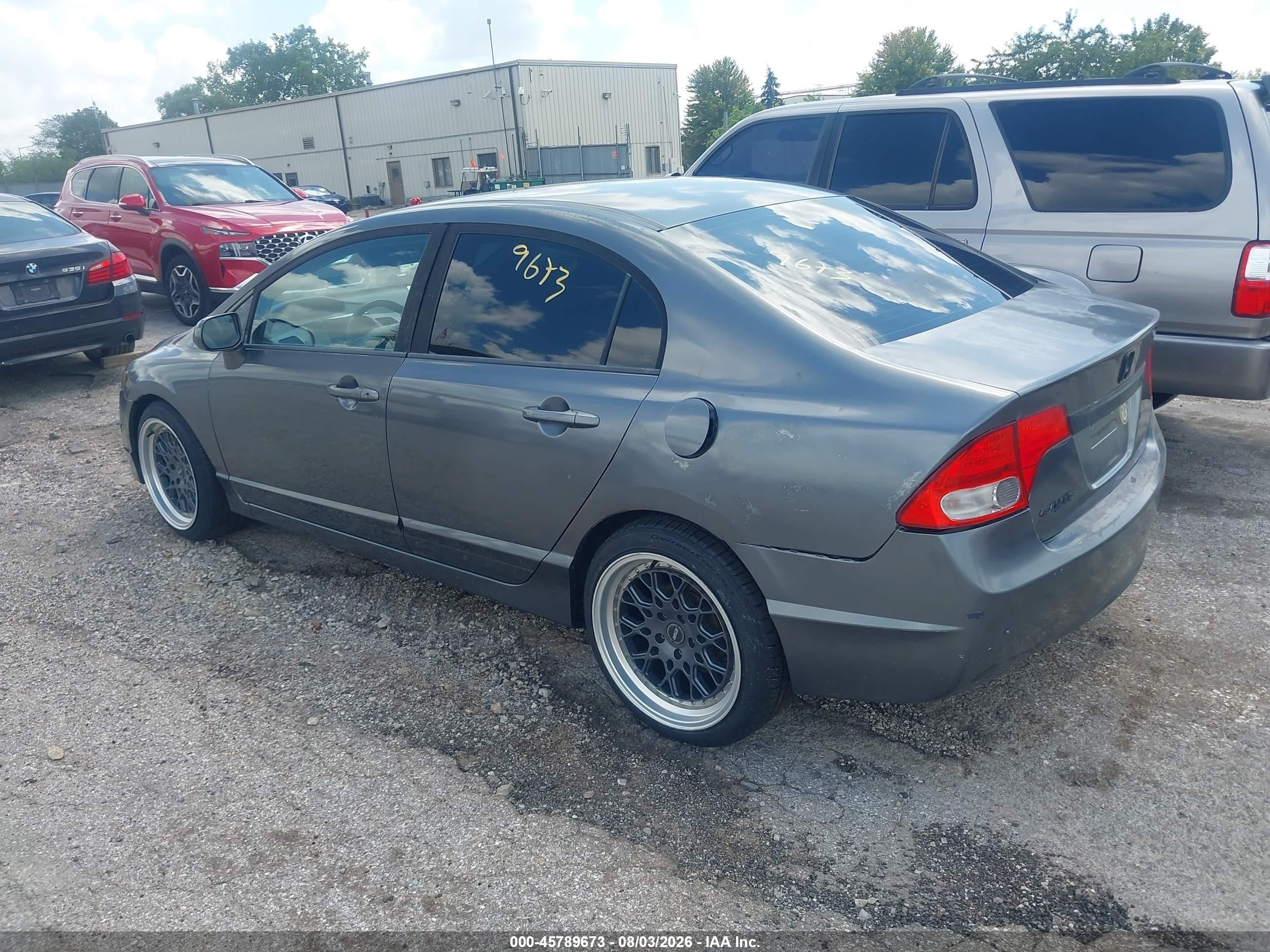 2011 Honda Civic Lx Gray vin: 19XFA1F59BE045884