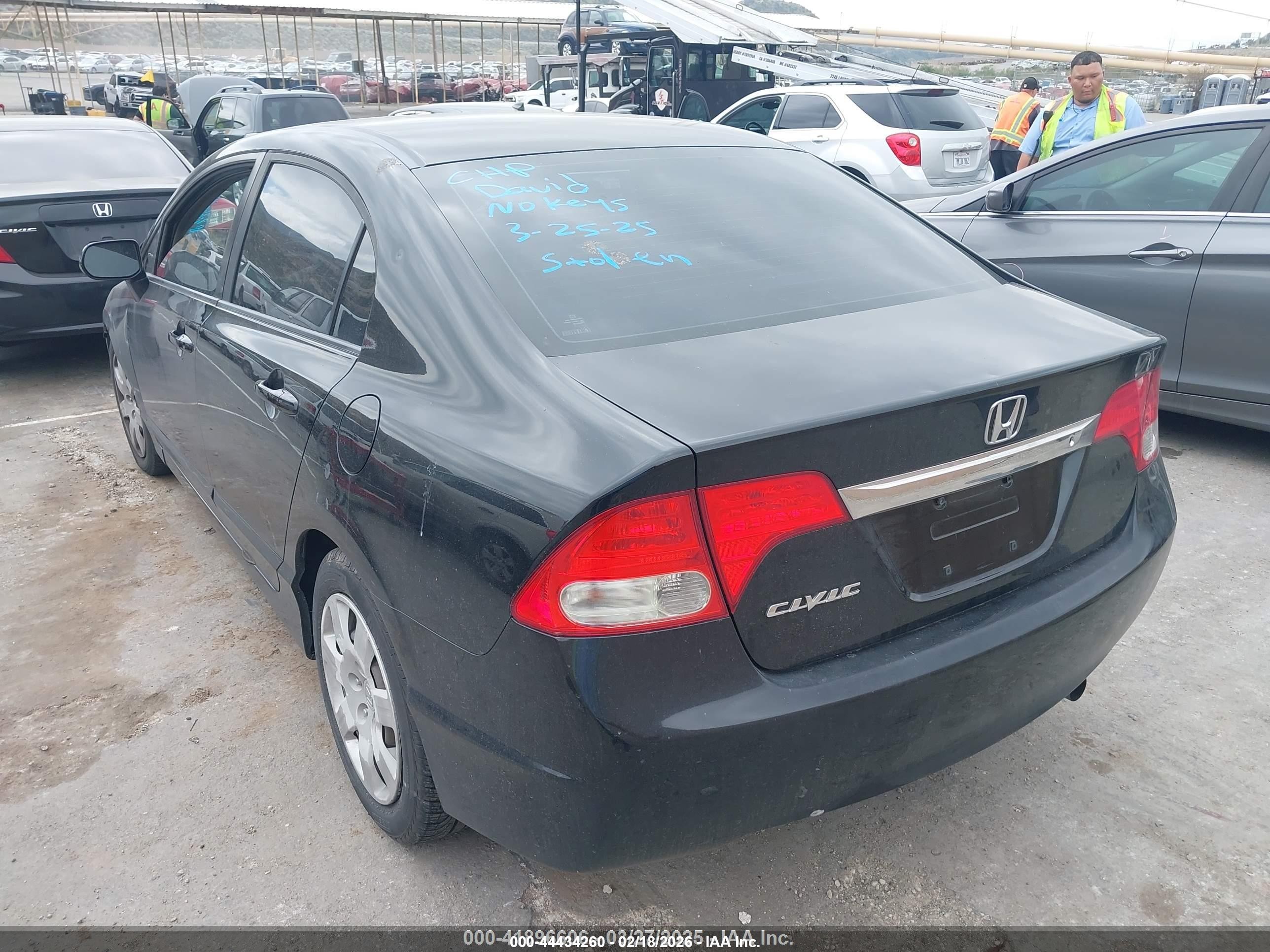 2010 Honda Civic Lx Black vin: 19XFA1F5XAE012035