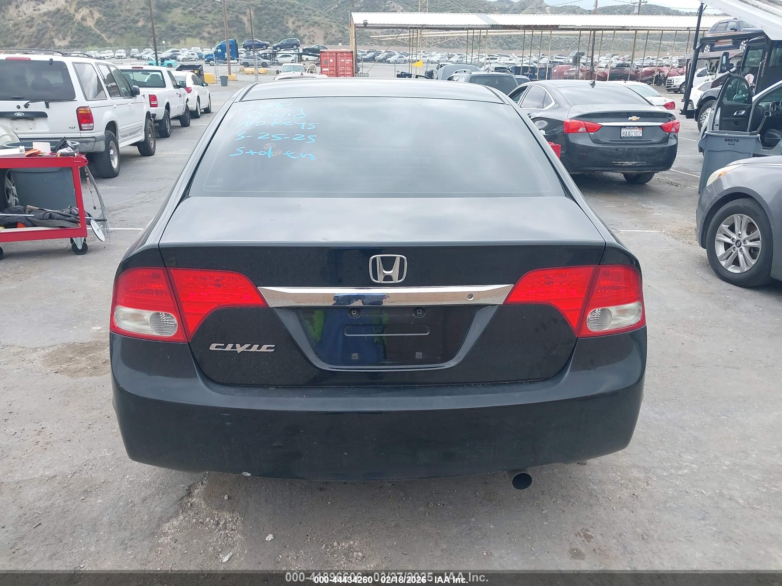 2010 Honda Civic Lx Black vin: 19XFA1F5XAE012035