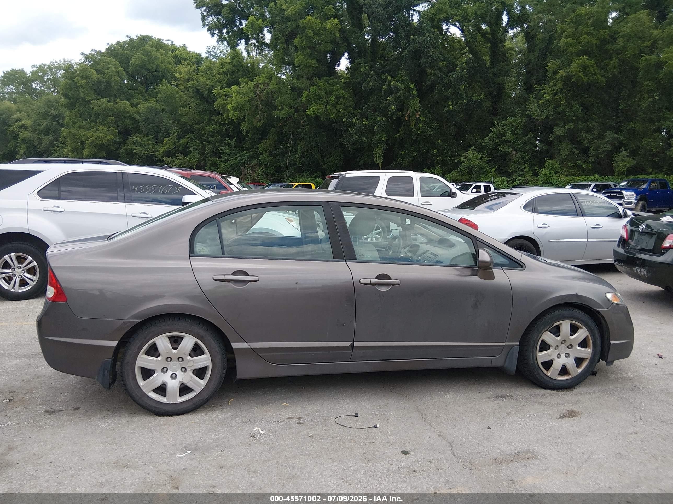 2010 Honda Civic Lx Gray vin: 19XFA1F5XAE014528