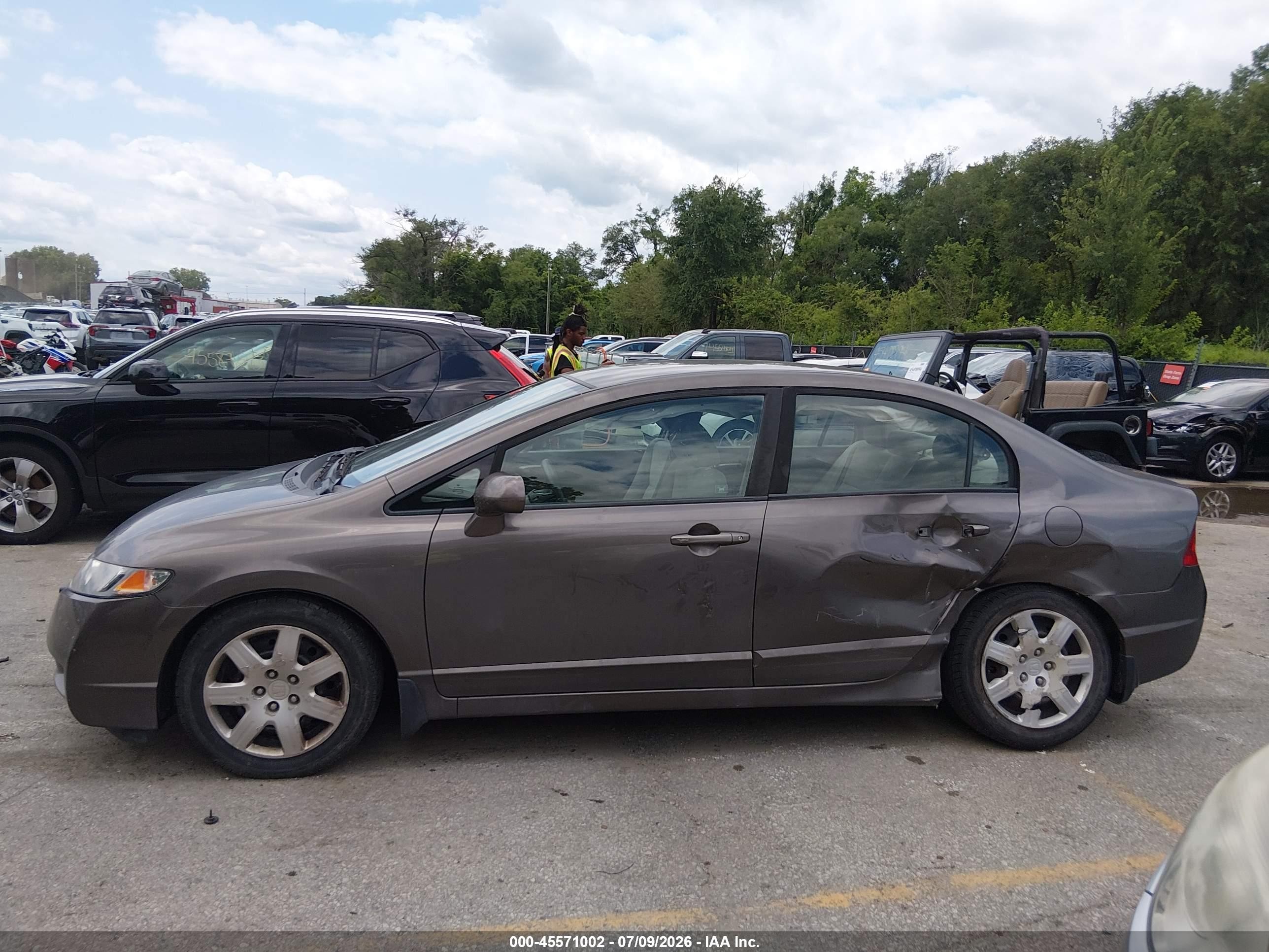 2010 Honda Civic Lx Gray vin: 19XFA1F5XAE014528